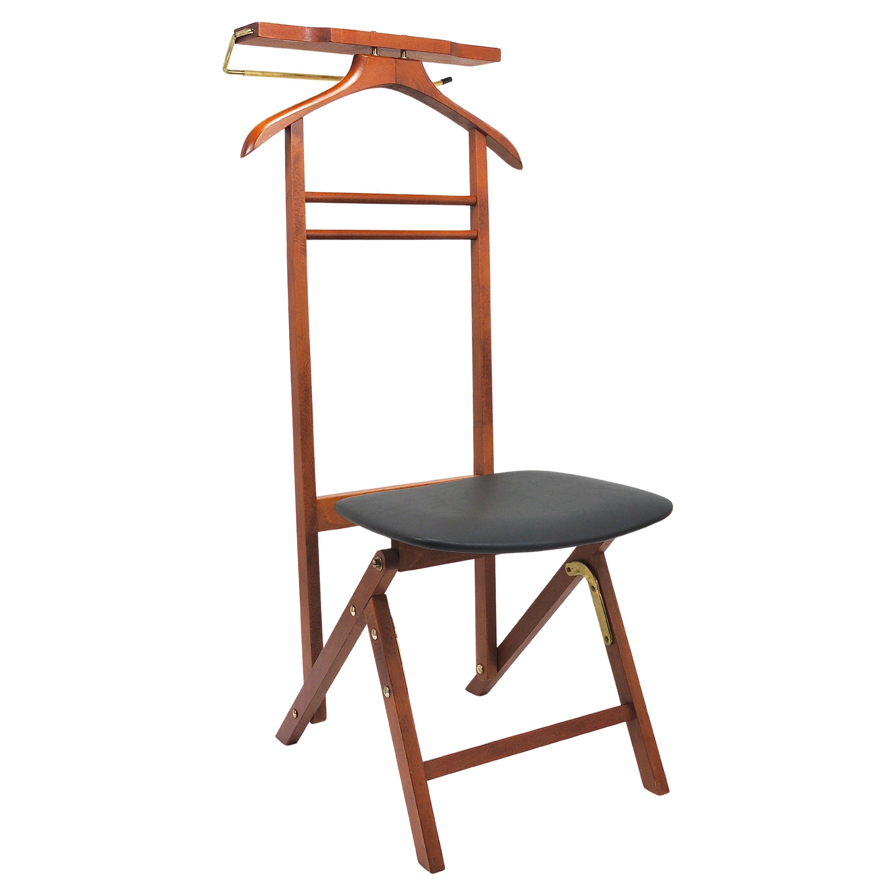 Fratelli Reguitti Mid-Century Clothing Valet Chair, Ico Parisi, Italy, 1950s in vendita