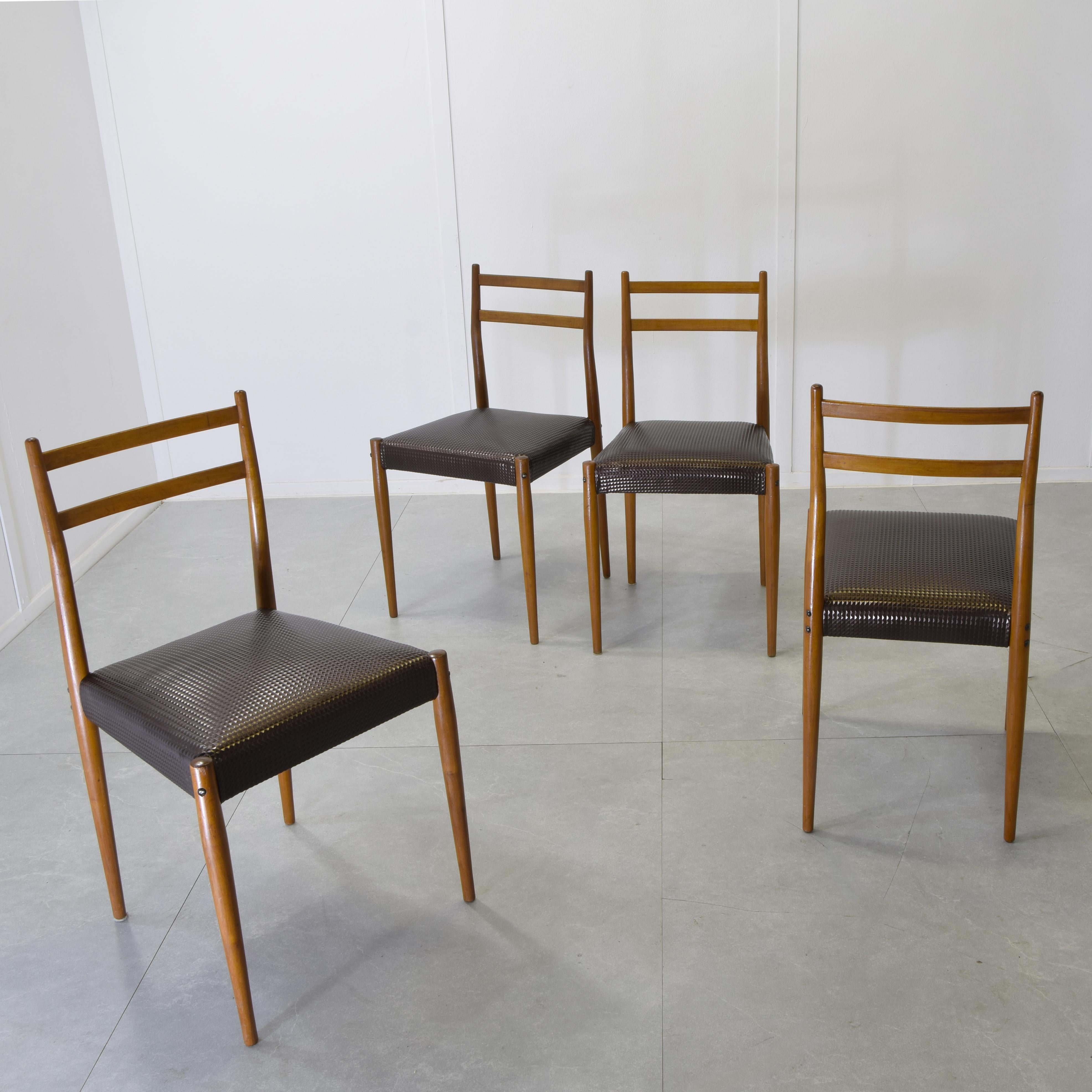 Fratelli Reguitti set de chaises Gio Ponti. Bon état - En vente à bari, IT