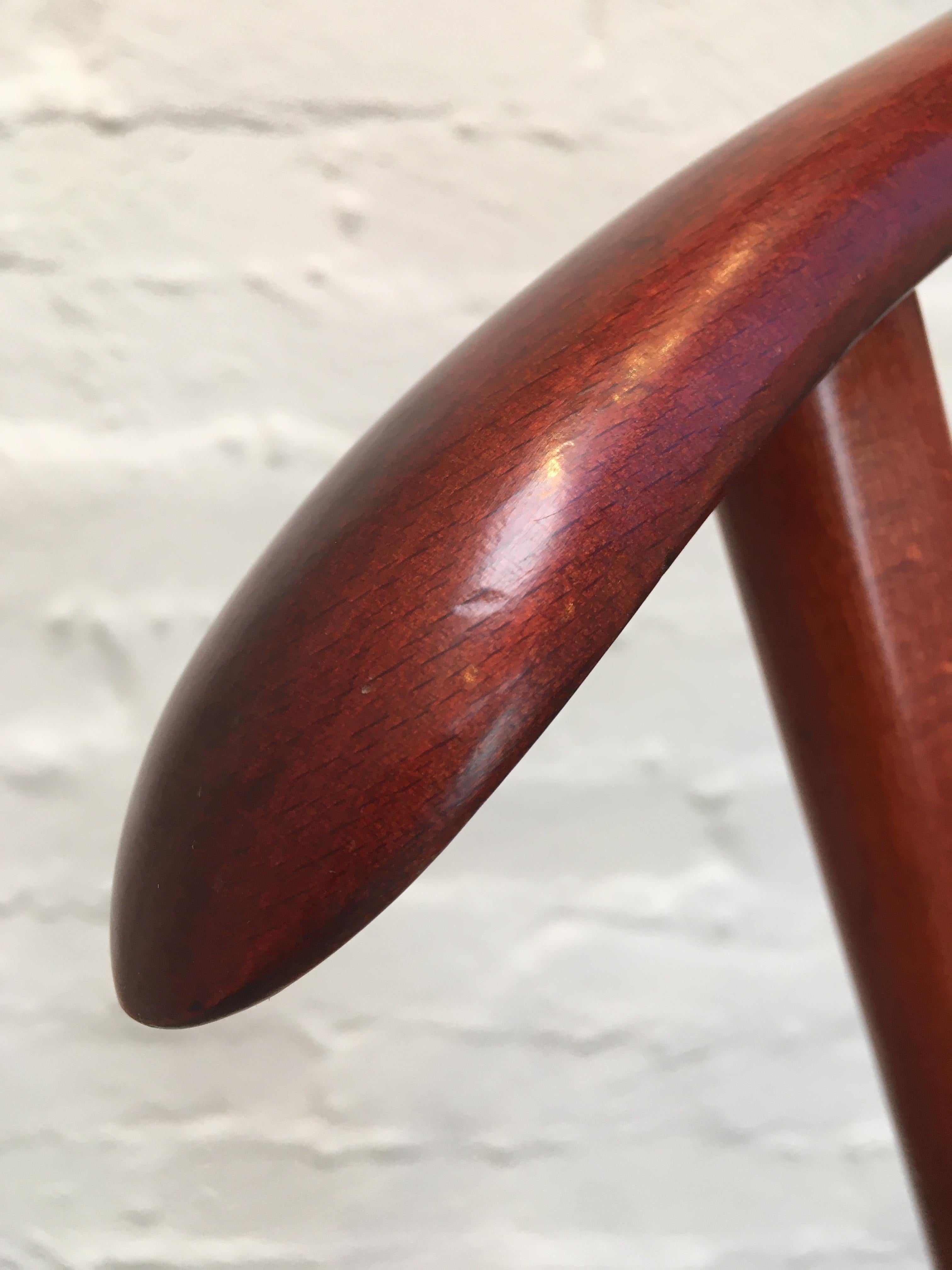 Fratelli Reguitti Valet Stand in the Style of Parisi 1960s Mahogany Beech For Sale 5
