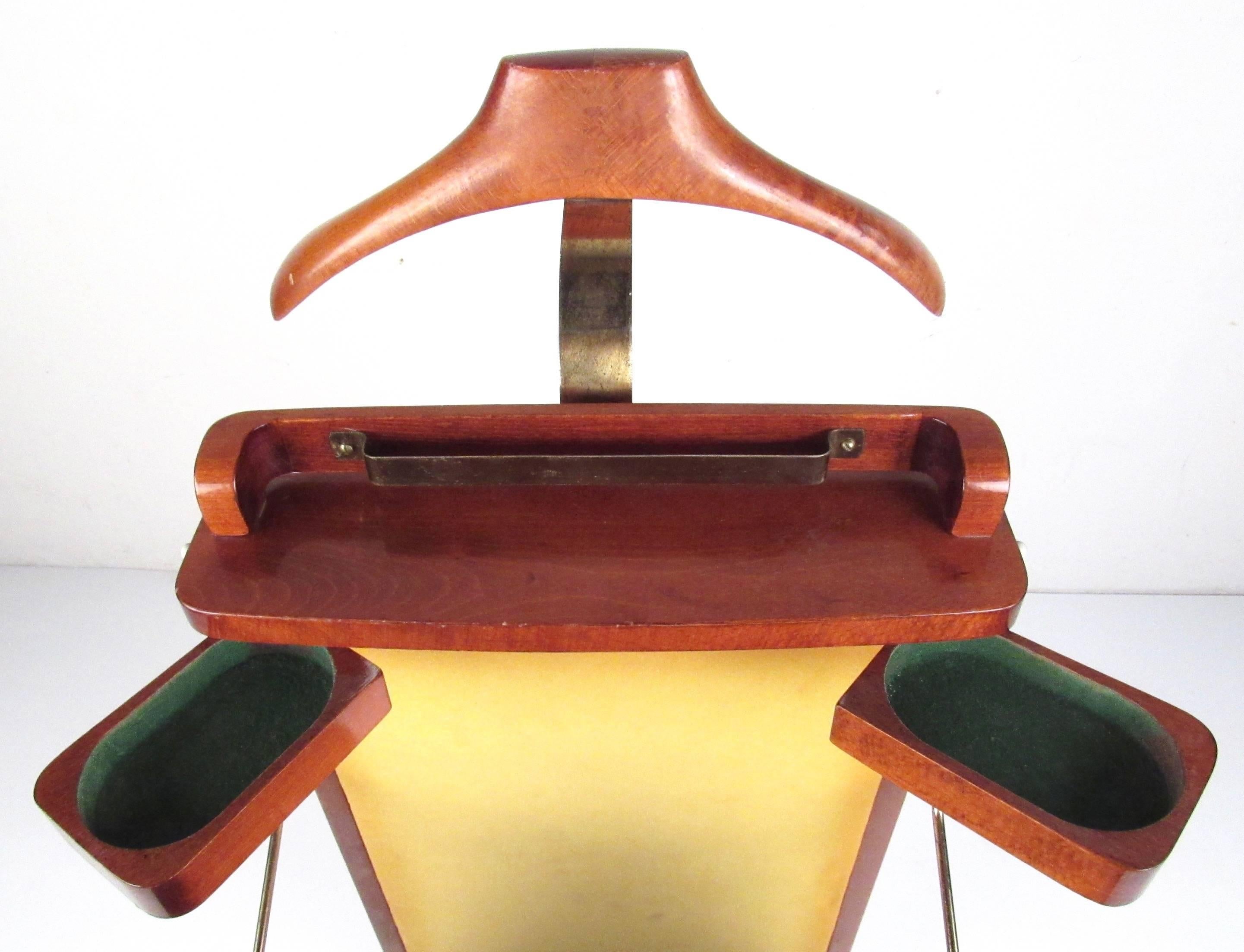 Mid-Century Modern Fratelli Reguitti Valet Stand with Trouser Press
