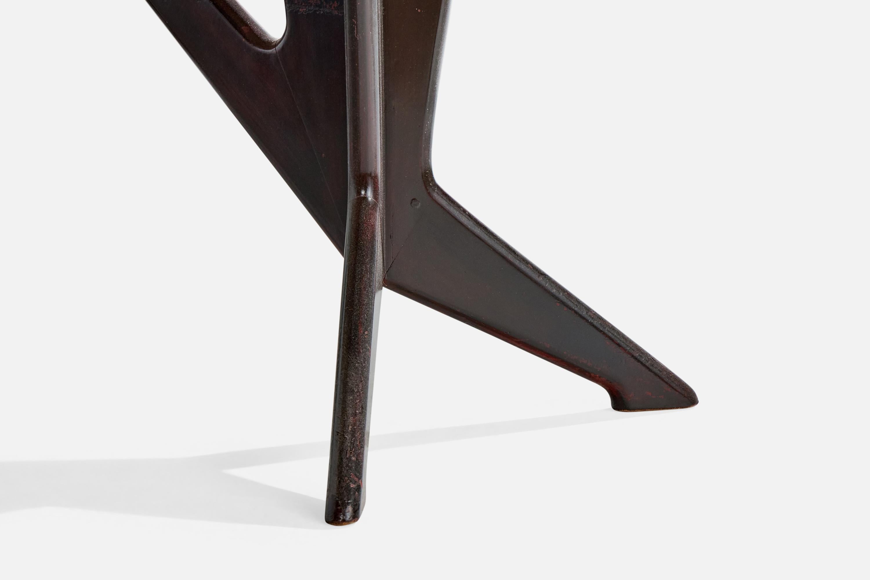 Fratelli Rizzi, table de salle à manger, Wood, Italie, années 1950 en vente 3