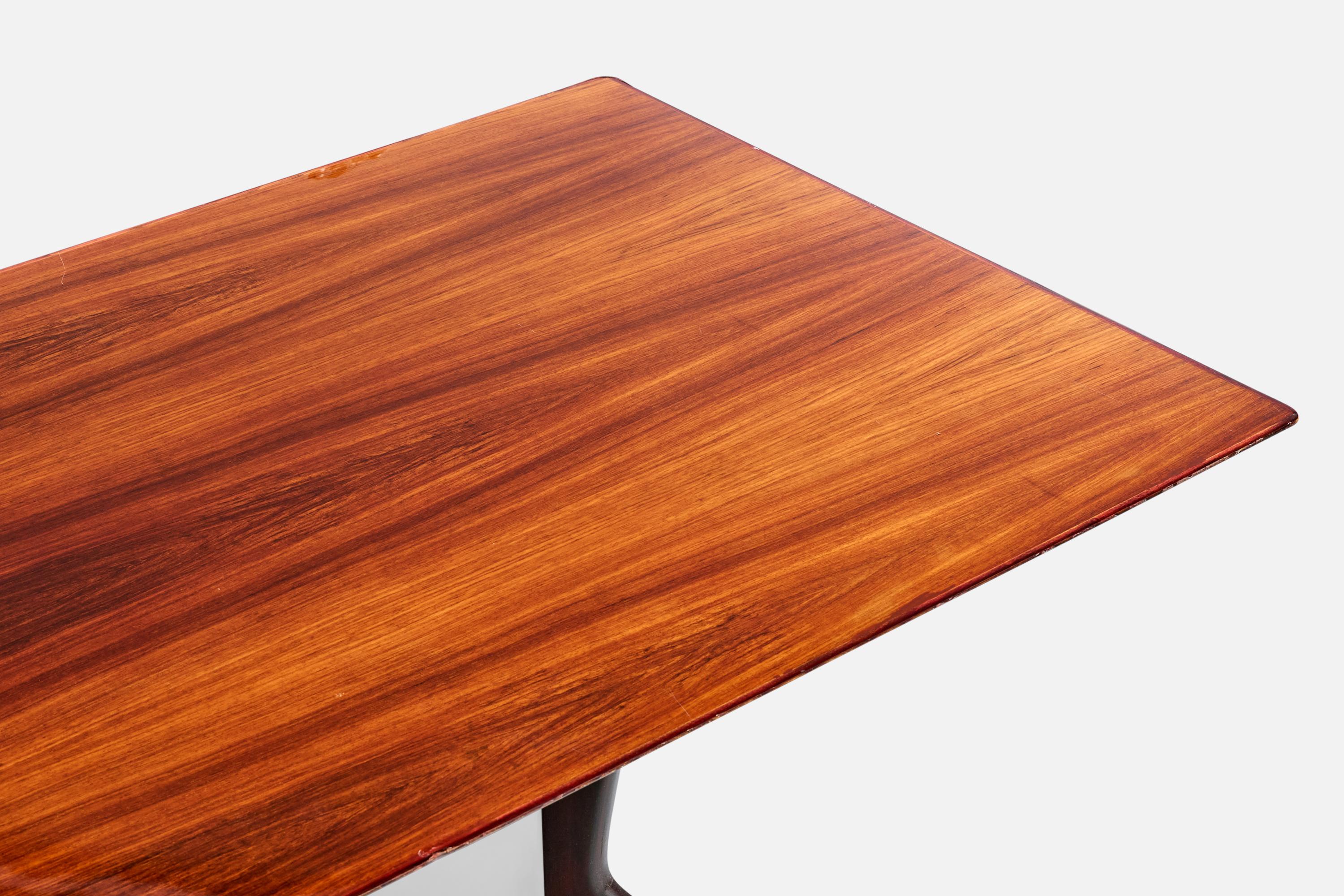 Fratelli Rizzi, table de salle à manger, Wood, Italie, années 1950 Bon état - En vente à High Point, NC