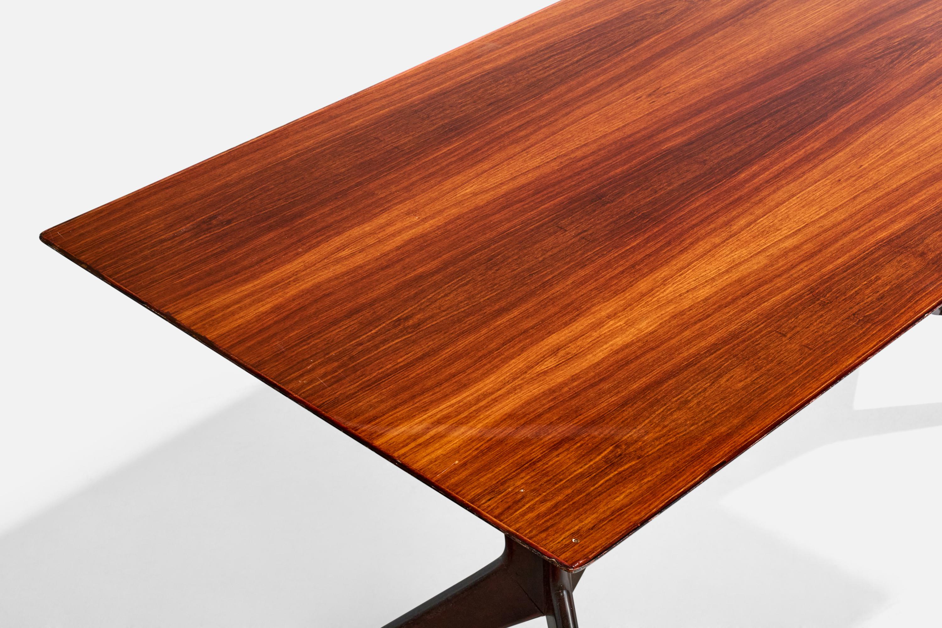 Milieu du XXe siècle Fratelli Rizzi, table de salle à manger, Wood, Italie, années 1950 en vente