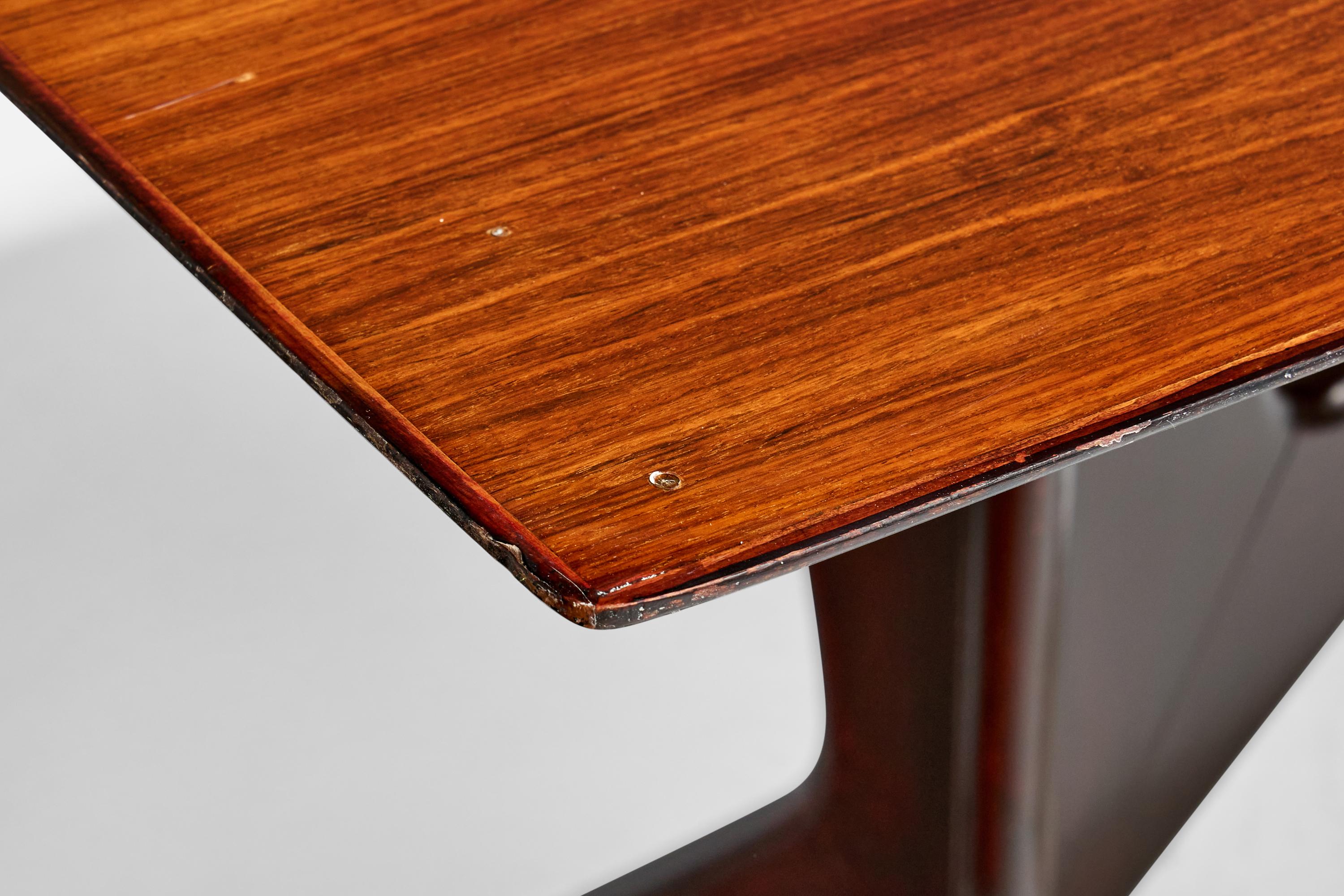 Fratelli Rizzi, table de salle à manger, Wood, Italie, années 1950 en vente 1