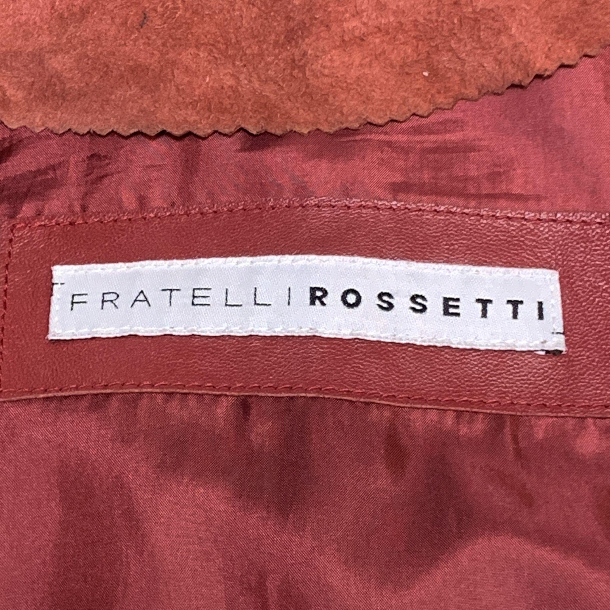 FRATELLI ROSSETTI L Red Leather Full Zip Jacket 1