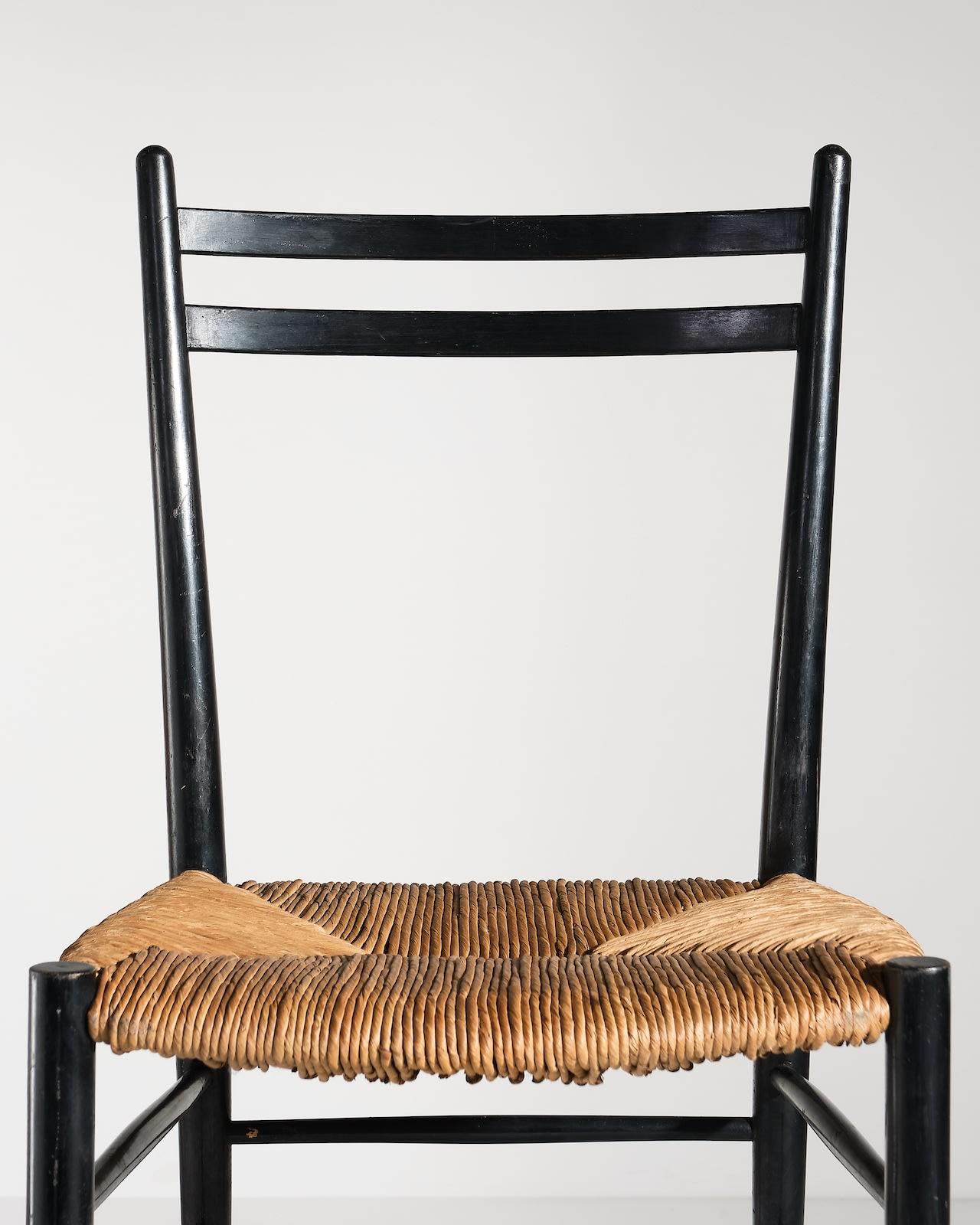 20ième siècle Fratelli Spinetto, ensemble de six chaises Chiavarine en vente