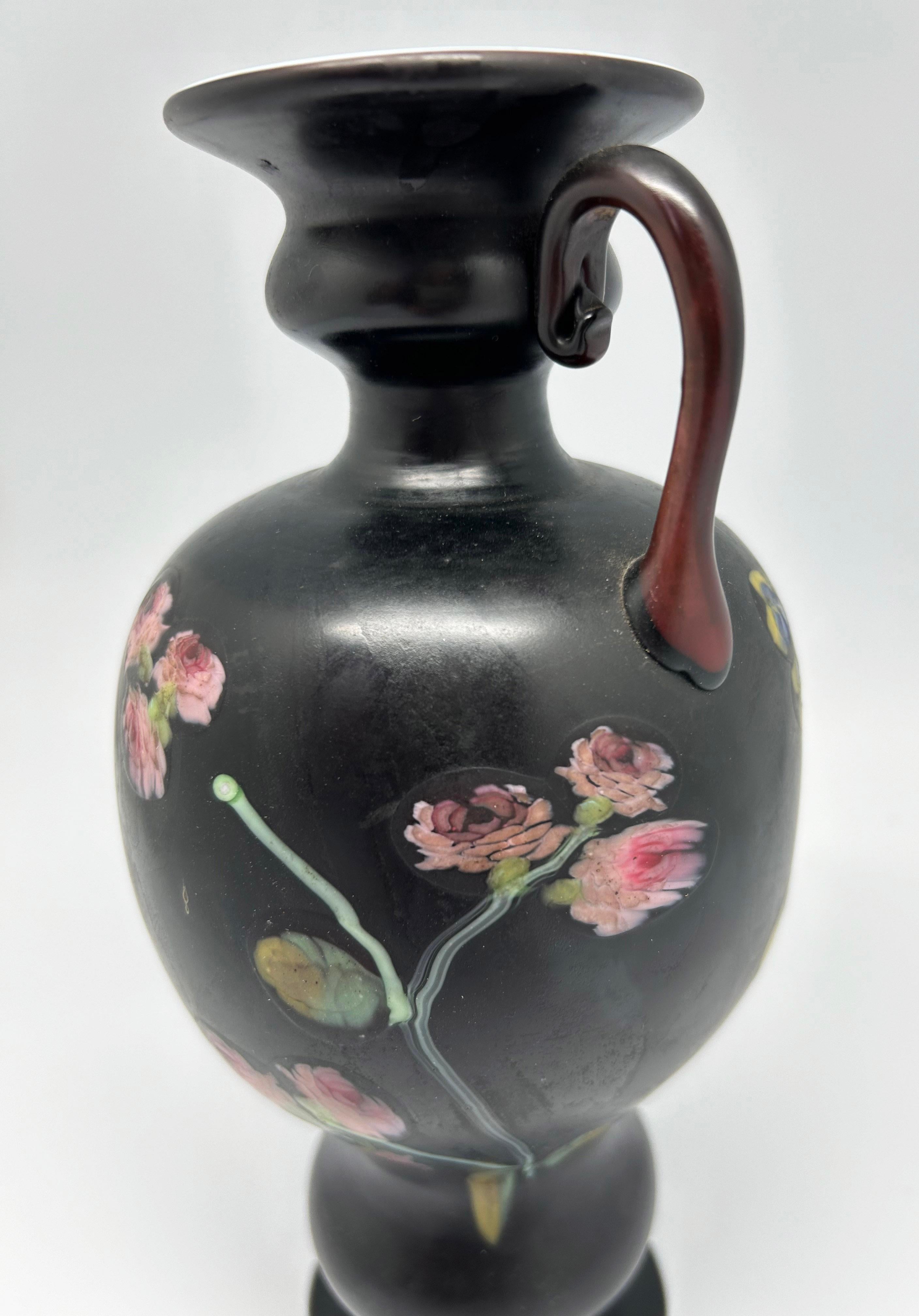 Vaso italiano decorato di Murrines Millefiori (vers 1920) In condizioni buone in vendita a NEUILLY-SUR-SEINE, FR