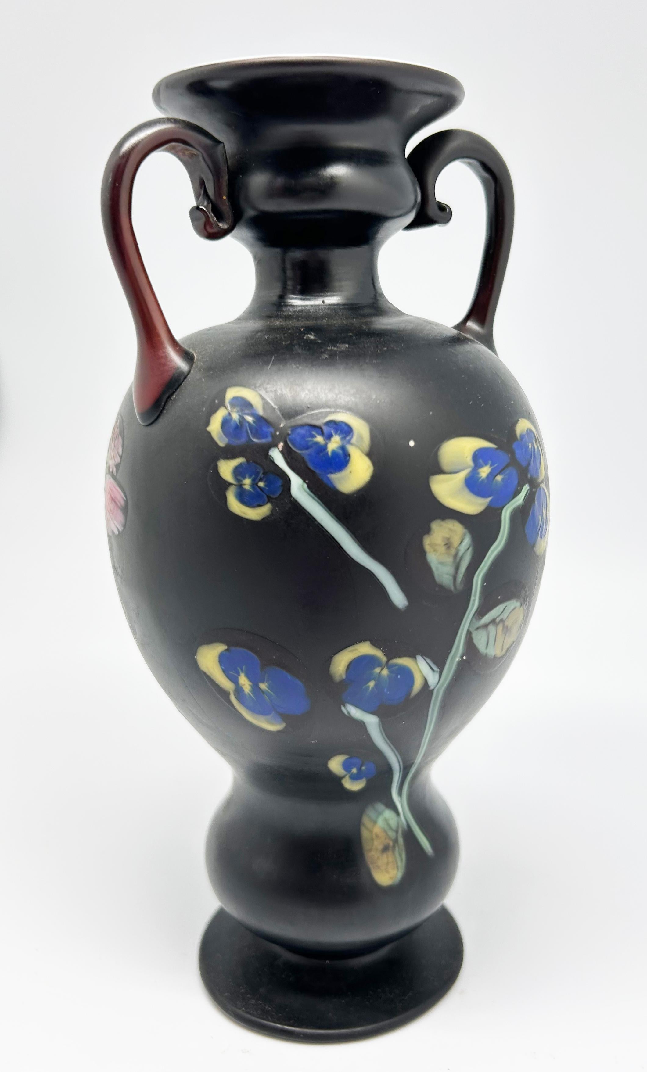 Vaso italiano decorato di Murrines Millefiori (vers 1920) in vendita 1