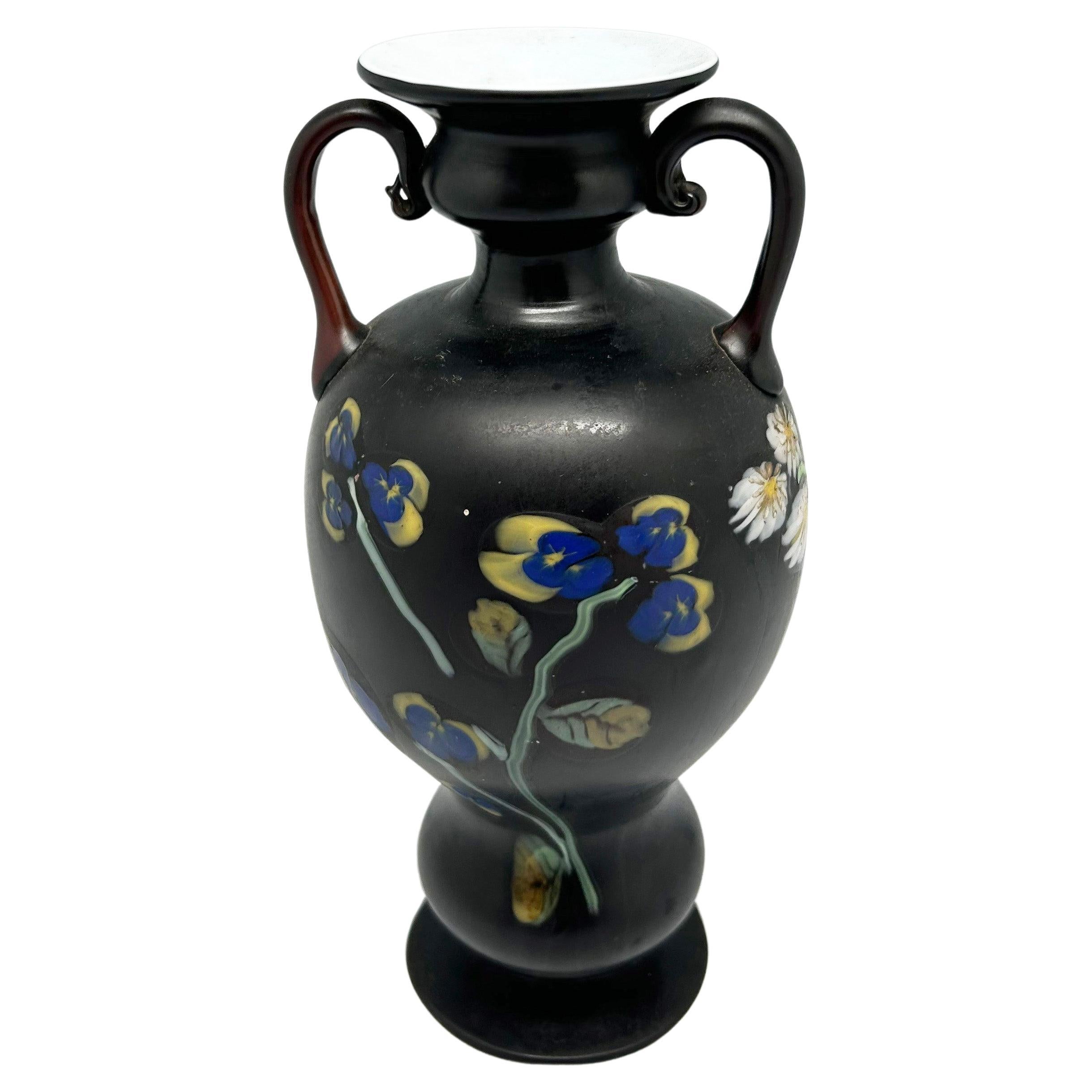 Vaso italiano decorato di Murrines Millefiori (vers 1920) in vendita