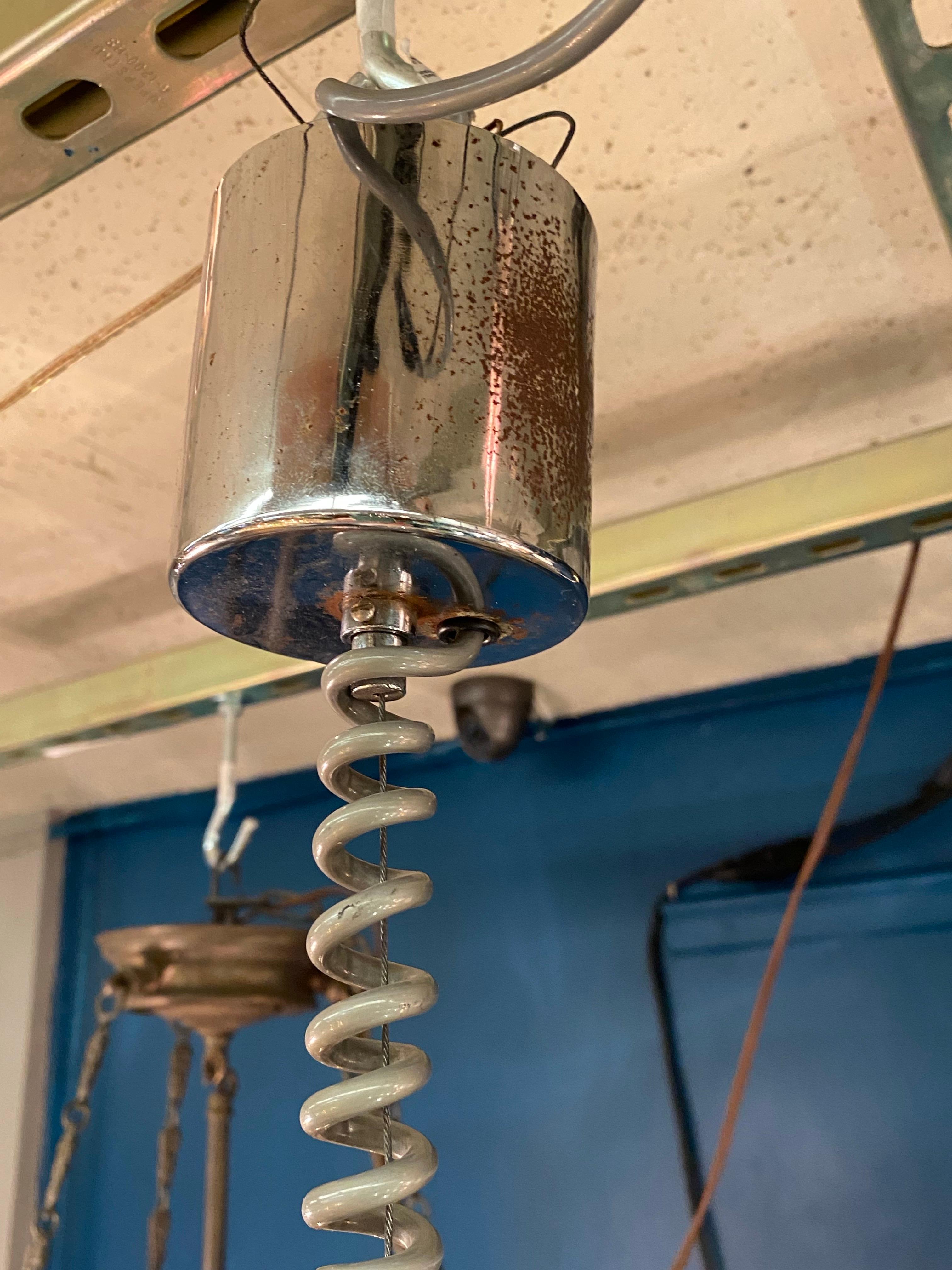 Fratelli Toso 1960s Hand Blown Pulegoso Glass Cone Pendant Light For Sale 6
