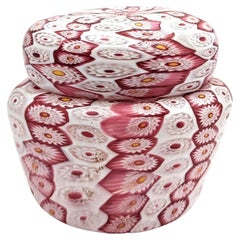 Fratelli Toso a lidded millefiori murrine bowl from Murano, ca. 1910