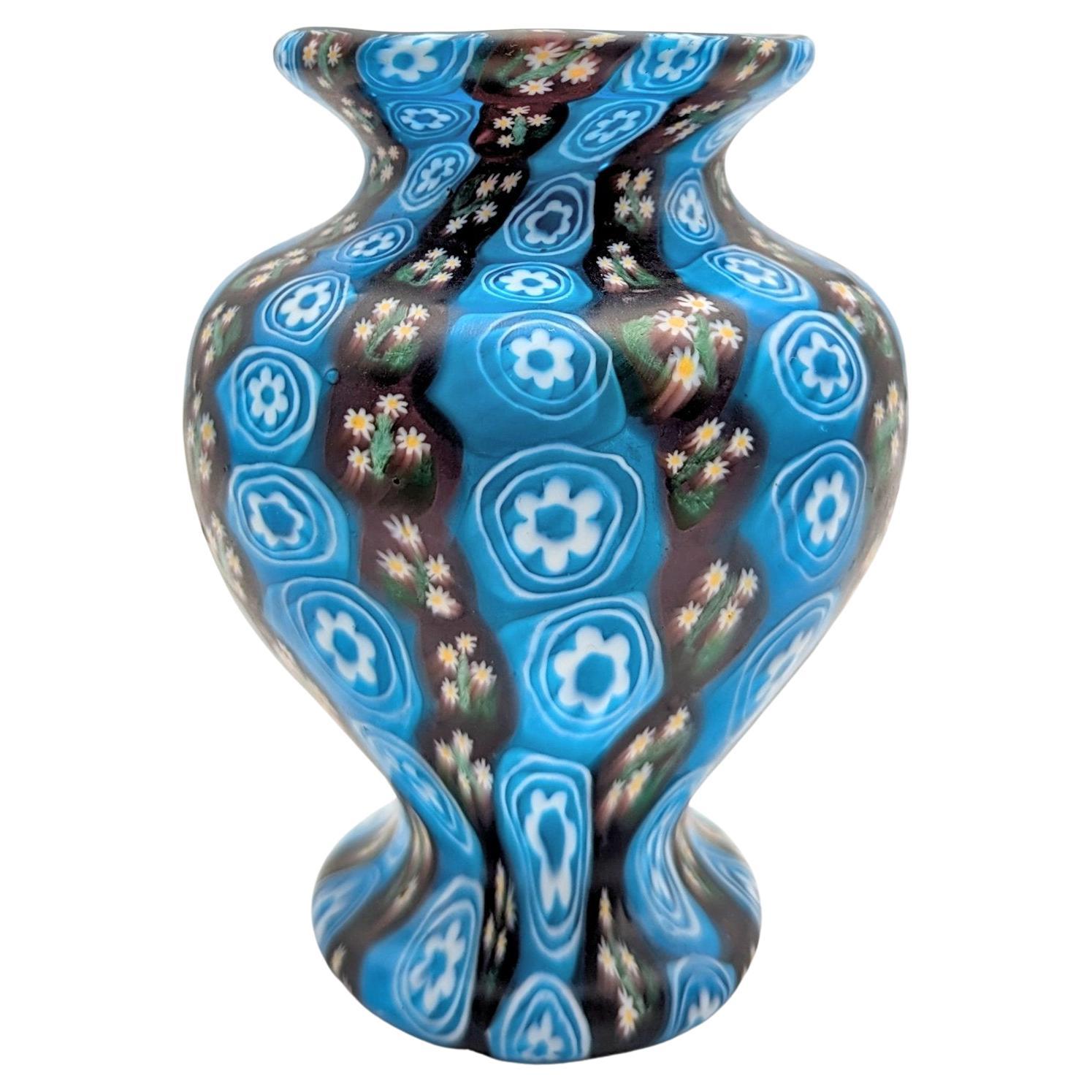 Fratelli Toso a millefiori murrine vase from Murano, ca. 1910