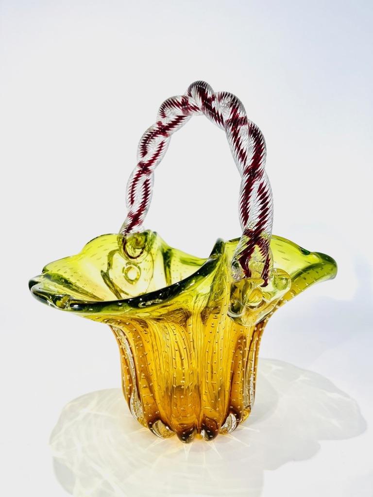 Other Large Fratelli Toso attributed Murano Glass multicolor circa 1950 For Sale