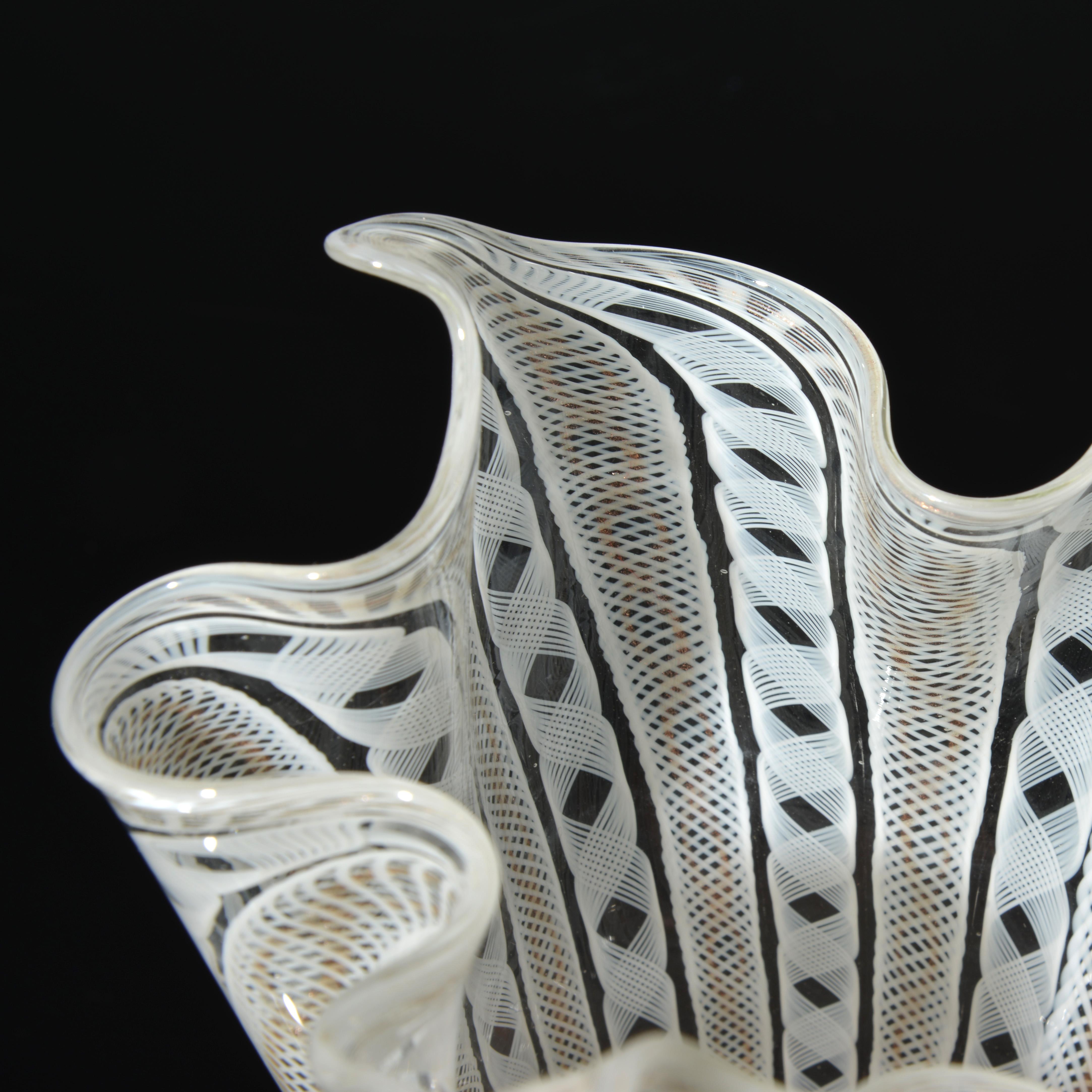 20th Century Fratelli Toso FAZZOLETTO Handkerchief Vases, Leslie Pina Collection, Priced Each For Sale