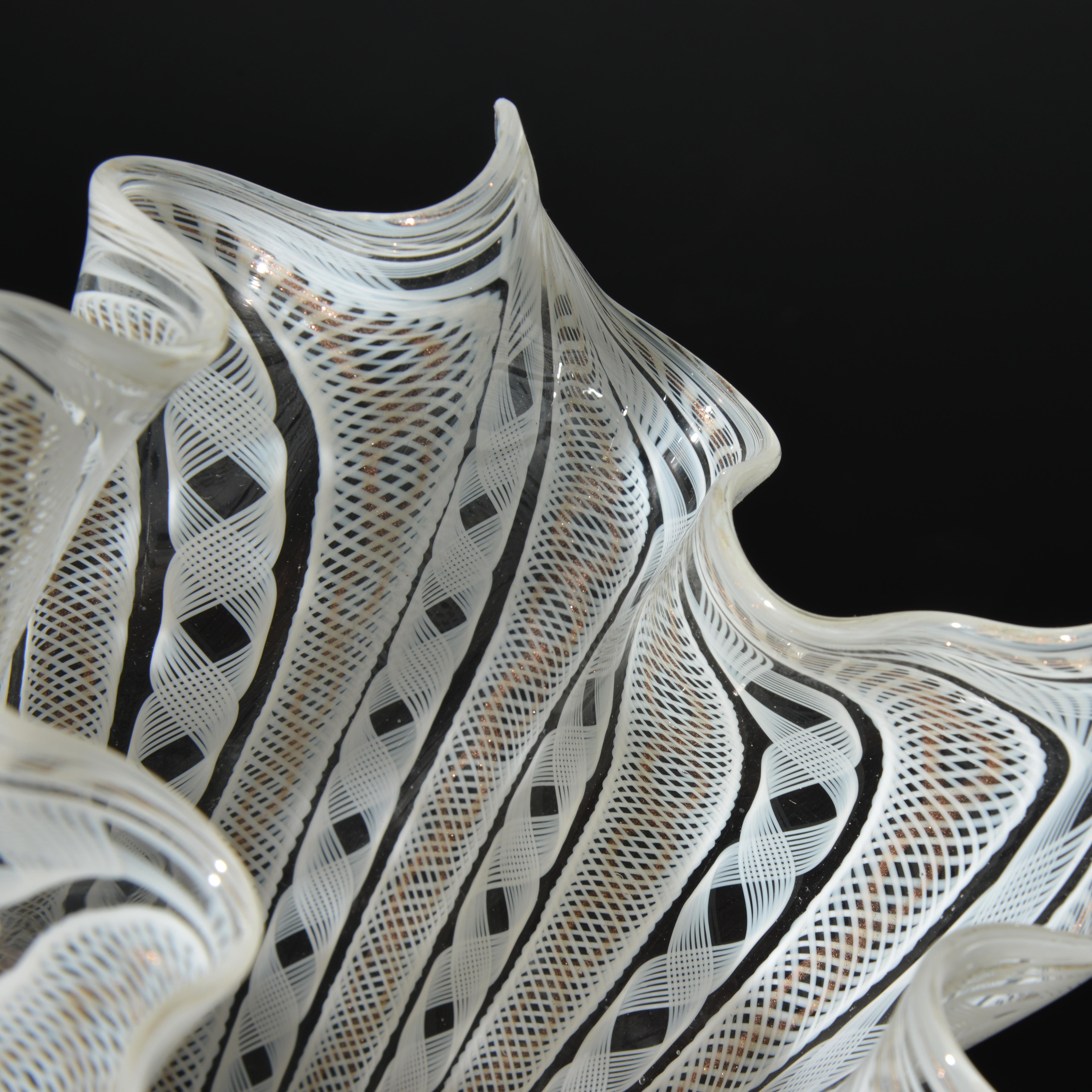 Blown Glass Fratelli Toso FAZZOLETTO Handkerchief Vases, Leslie Pina Collection, Priced Each For Sale