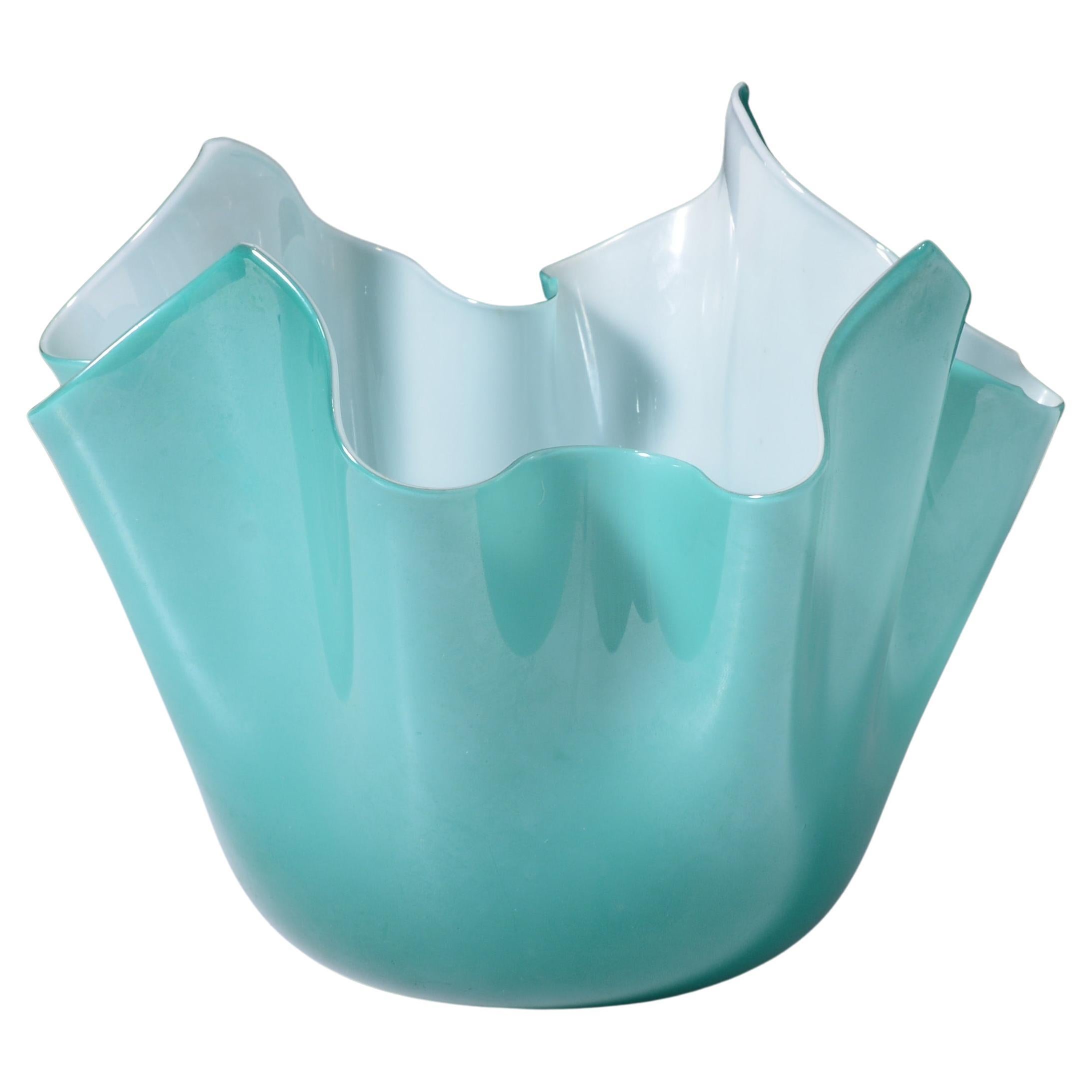 Fratelli Toso FAZZOLETTO Handkerchief Vase, Leslie Pina Collection