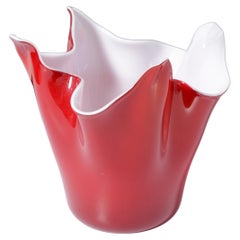 Fratelli Toso FAZZOLETTO Handkerchief Vase, Leslie Pina Collection