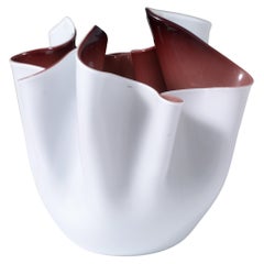 Fratelli Toso FAZZOLETTO Handkerchief Vase, Leslie Pina Collection