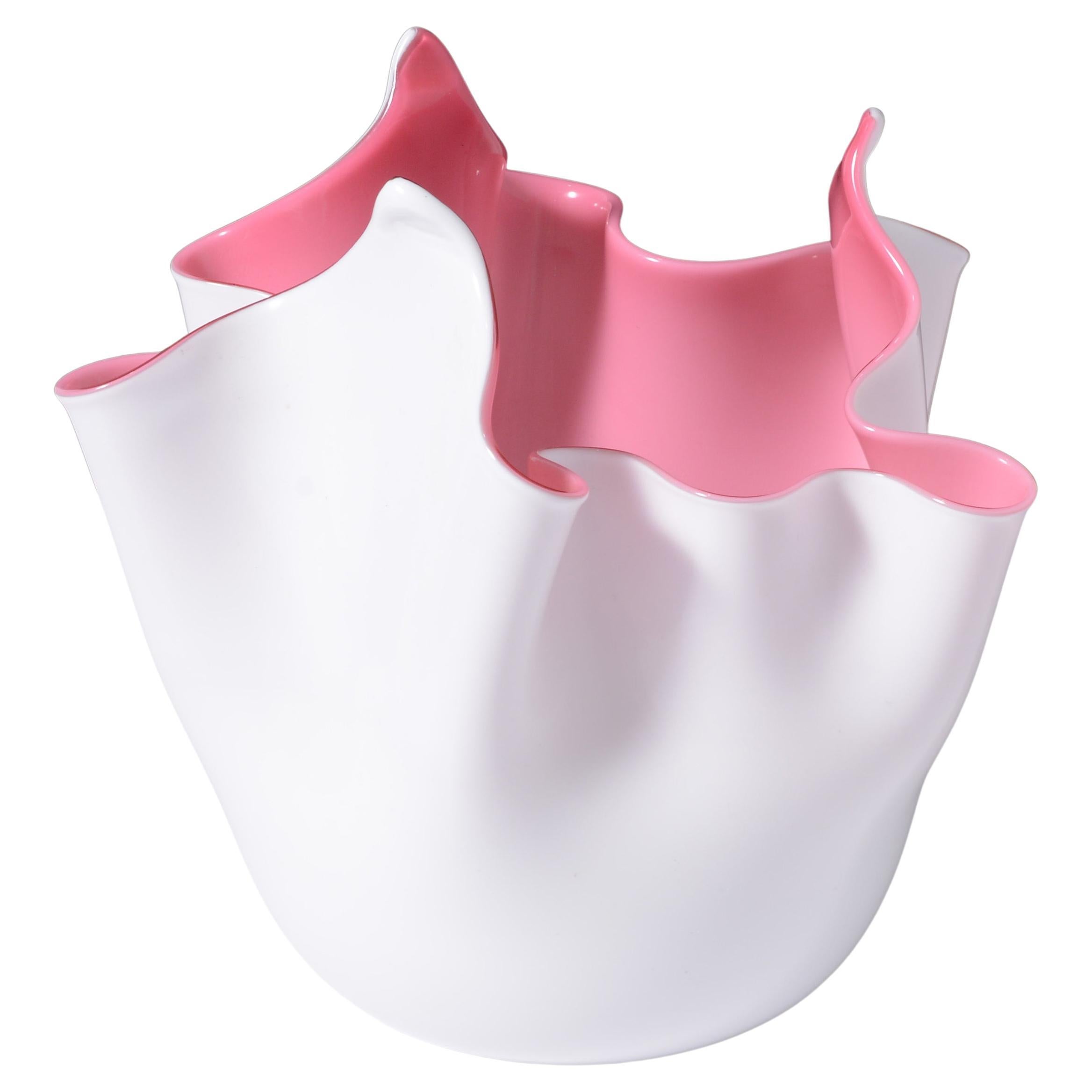 Fratelli Toso FAZZOLETTO Handkerchief Vase, Leslie Pina Collection