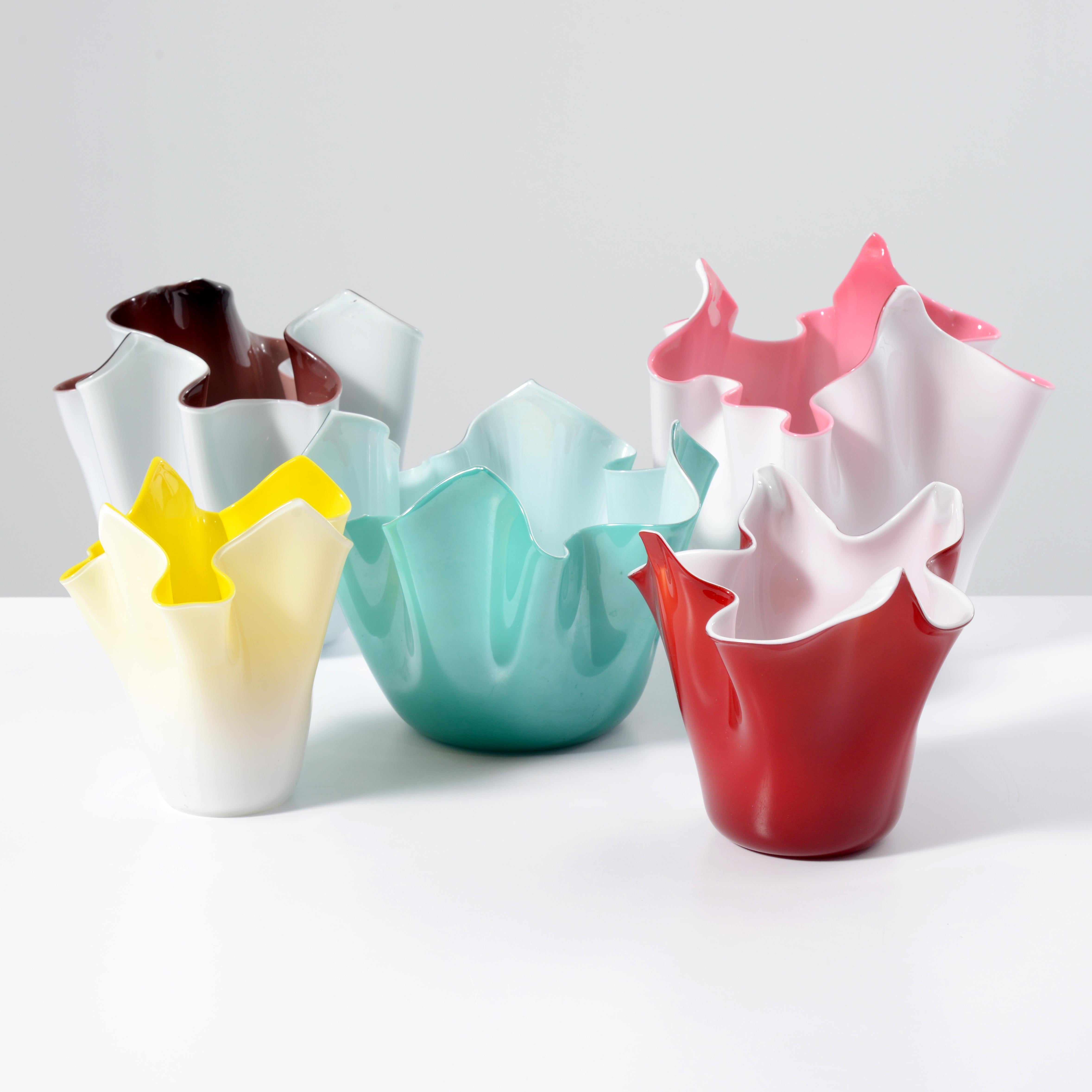 Artist/Designer; Manufacturer: Fratelli Toso (Italy)
Marking(s); notes: varies, please inquire
Materials: glass
Dimensions (H, W, D): varies, please inquire
Additional Information: We have five vases/vessels available, priced each. Please inquire on