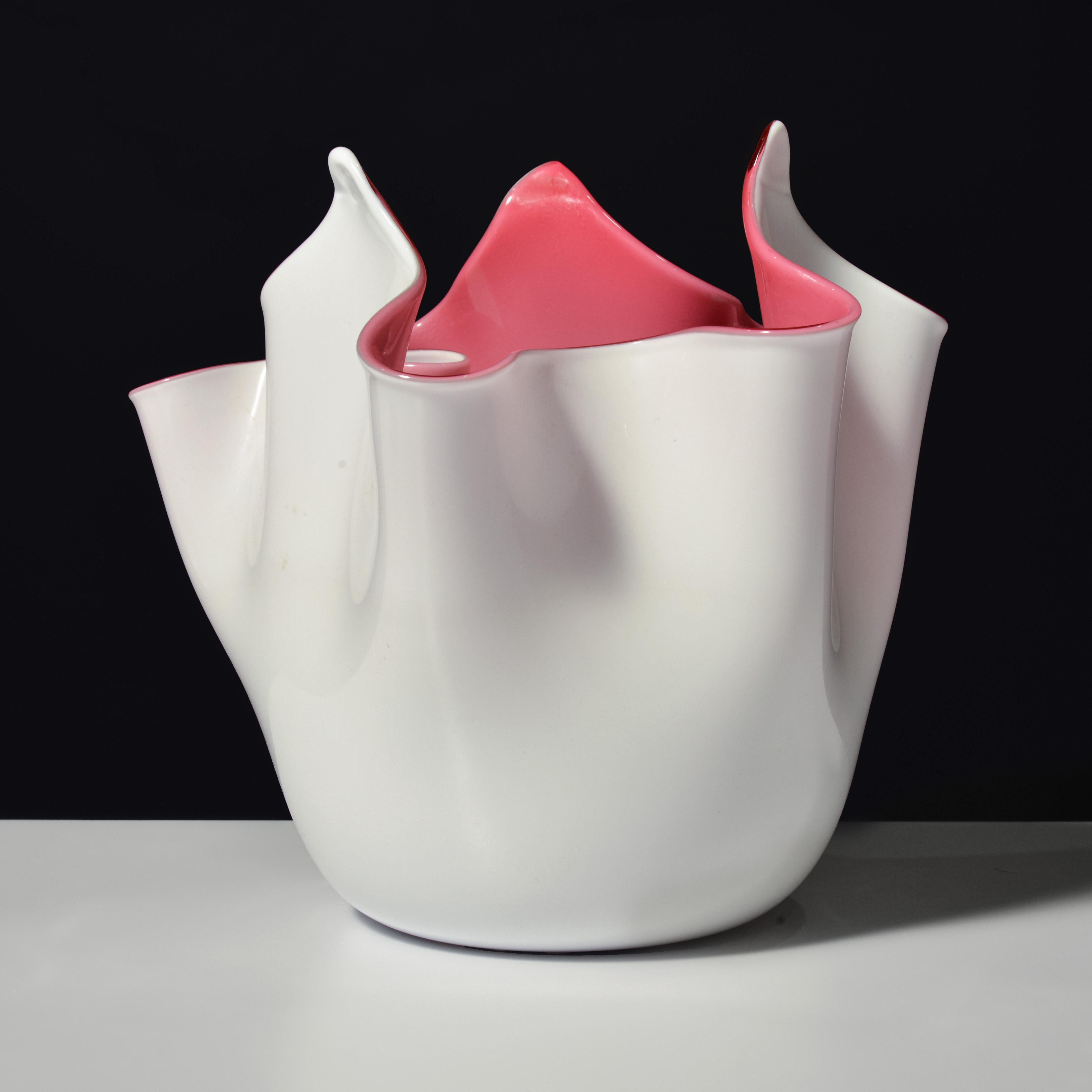 Italian Fratelli Toso FAZZOLETTO Handkerchief Vases, Leslie Pina Collection, Priced Each For Sale
