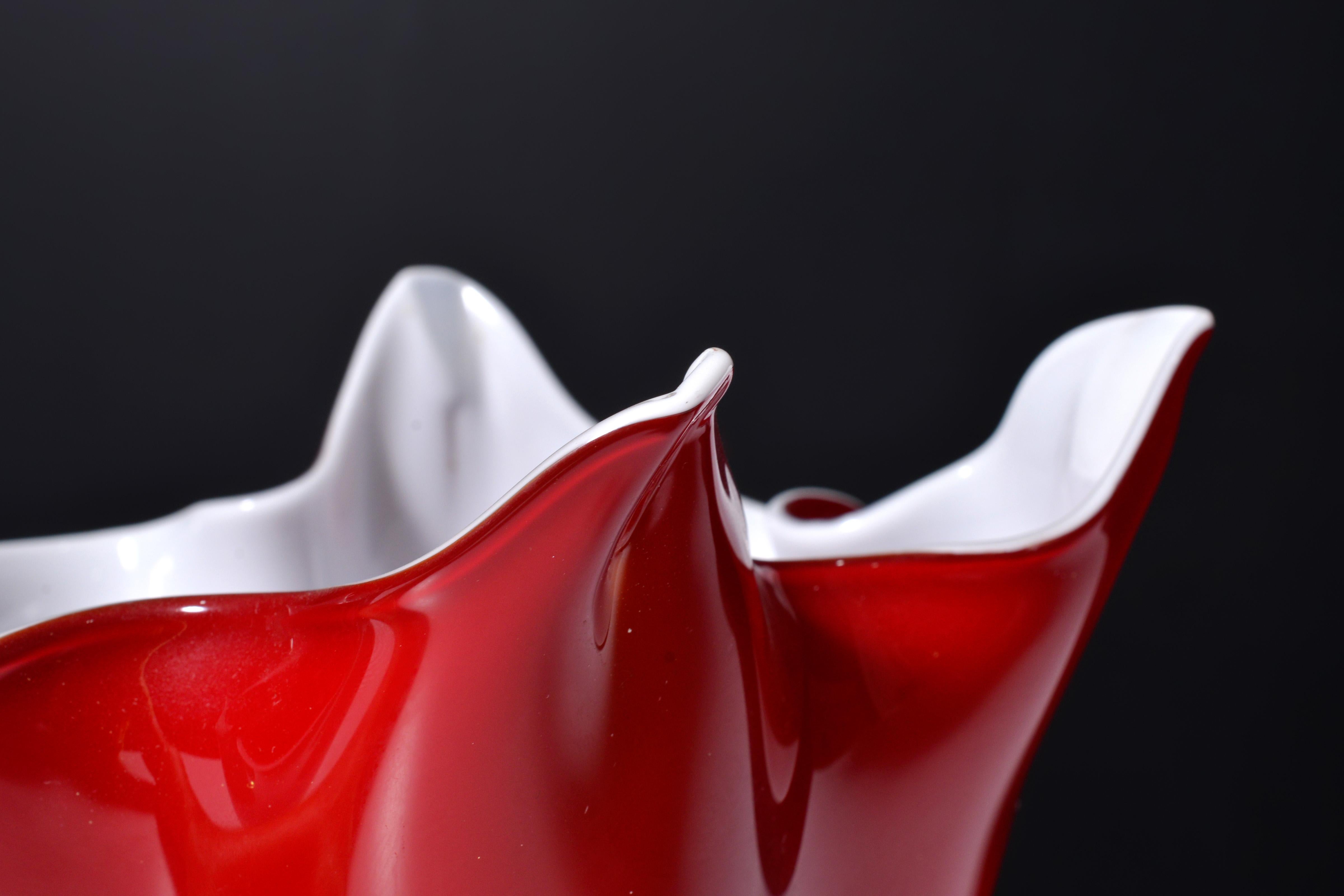 Fratelli Toso FAZZOLETTO Handkerchief Vases, Leslie Pina Collection, Priced Each For Sale 1