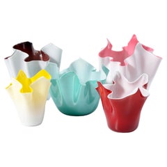Fratelli Toso FAZZOLETTO Handkerchief Vases, Leslie Pina Collection, Priced Each