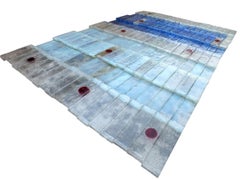 Fratelli Toso "Laguna" Impressive Waterfall Glass Wall Sculpture Design Years 60