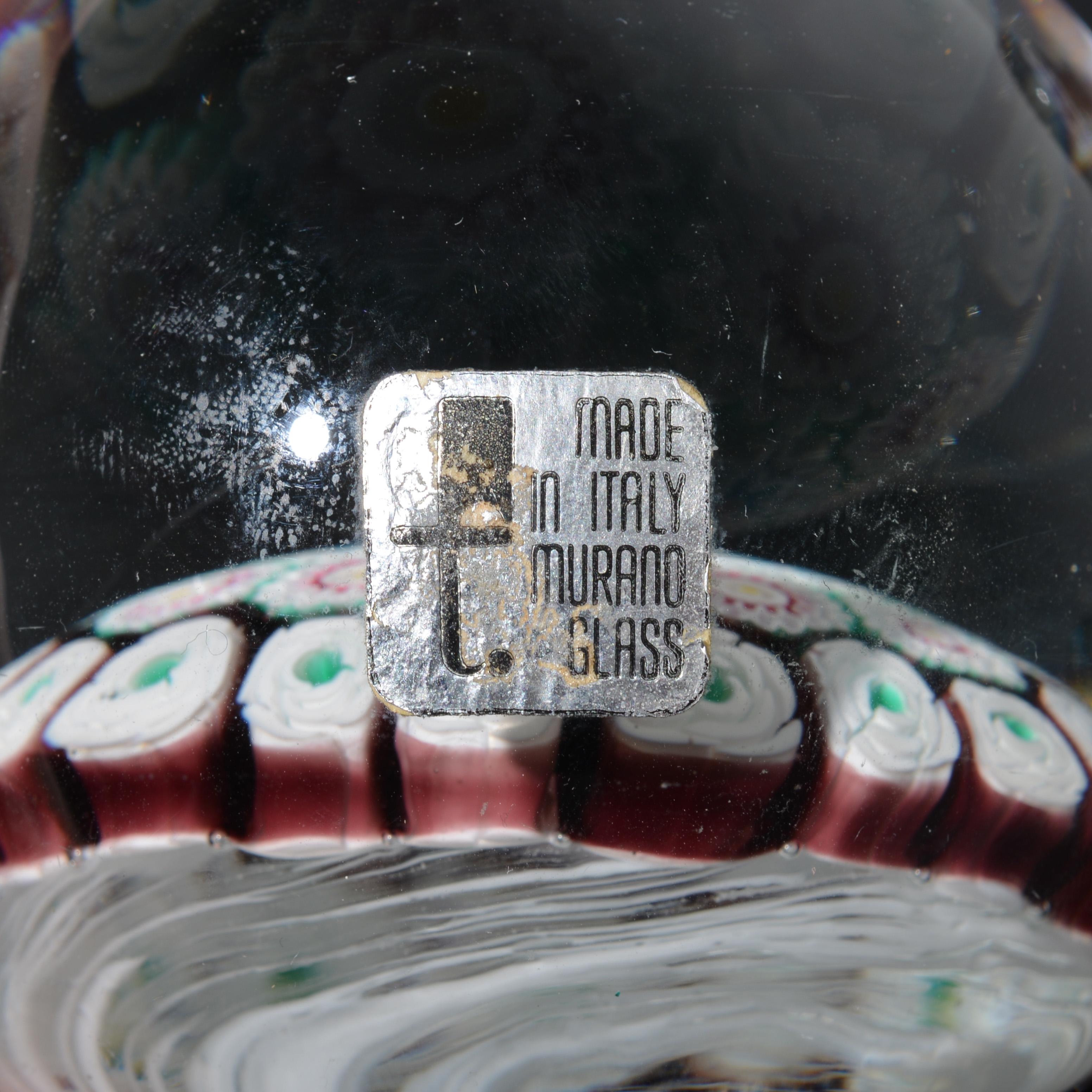 Fratelli Toso MILLEFIORI Paperweights, Leslie Pina Collection For Sale 4