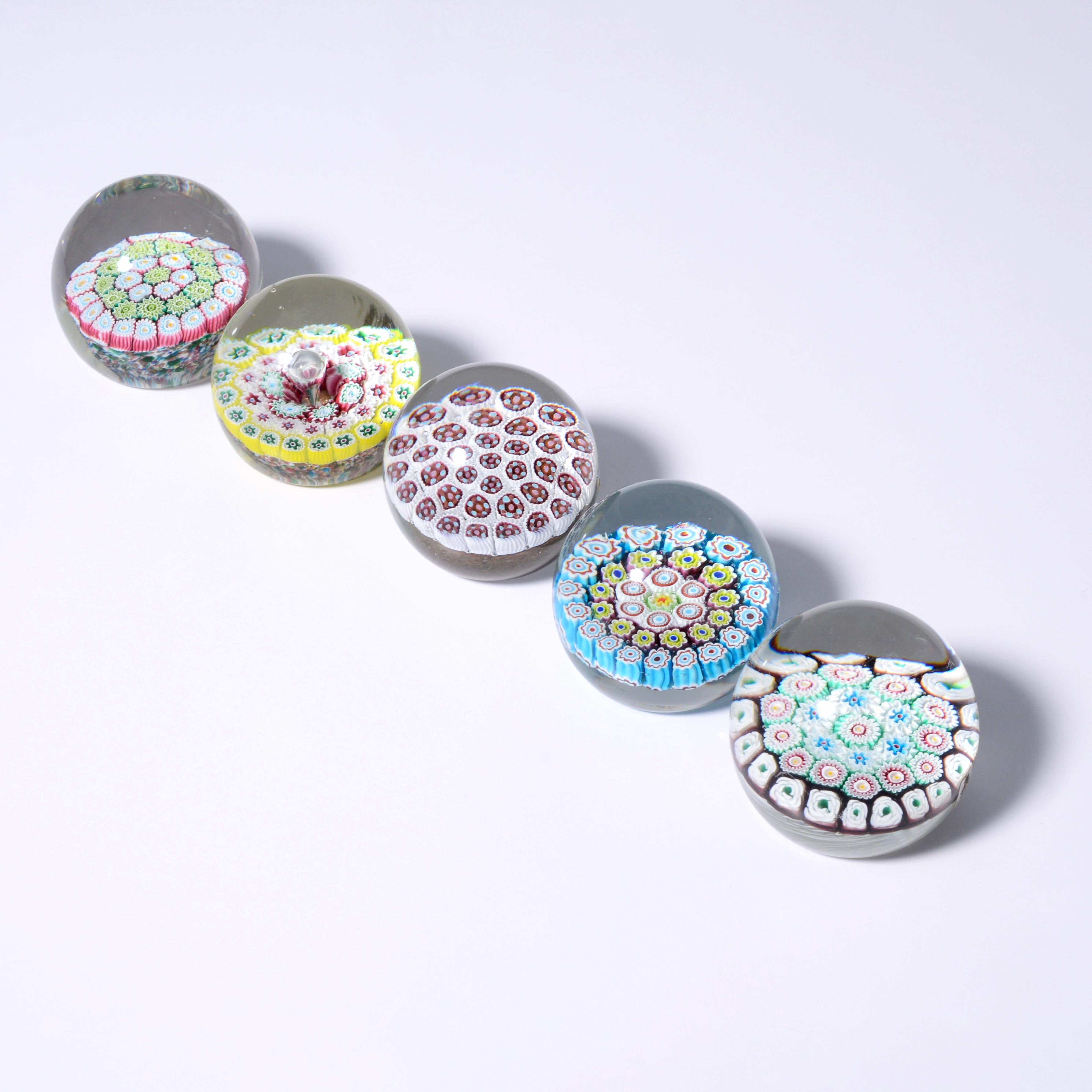 Fratelli Toso MILLEFIORI Paperweights, Leslie Pina Collection For Sale 9