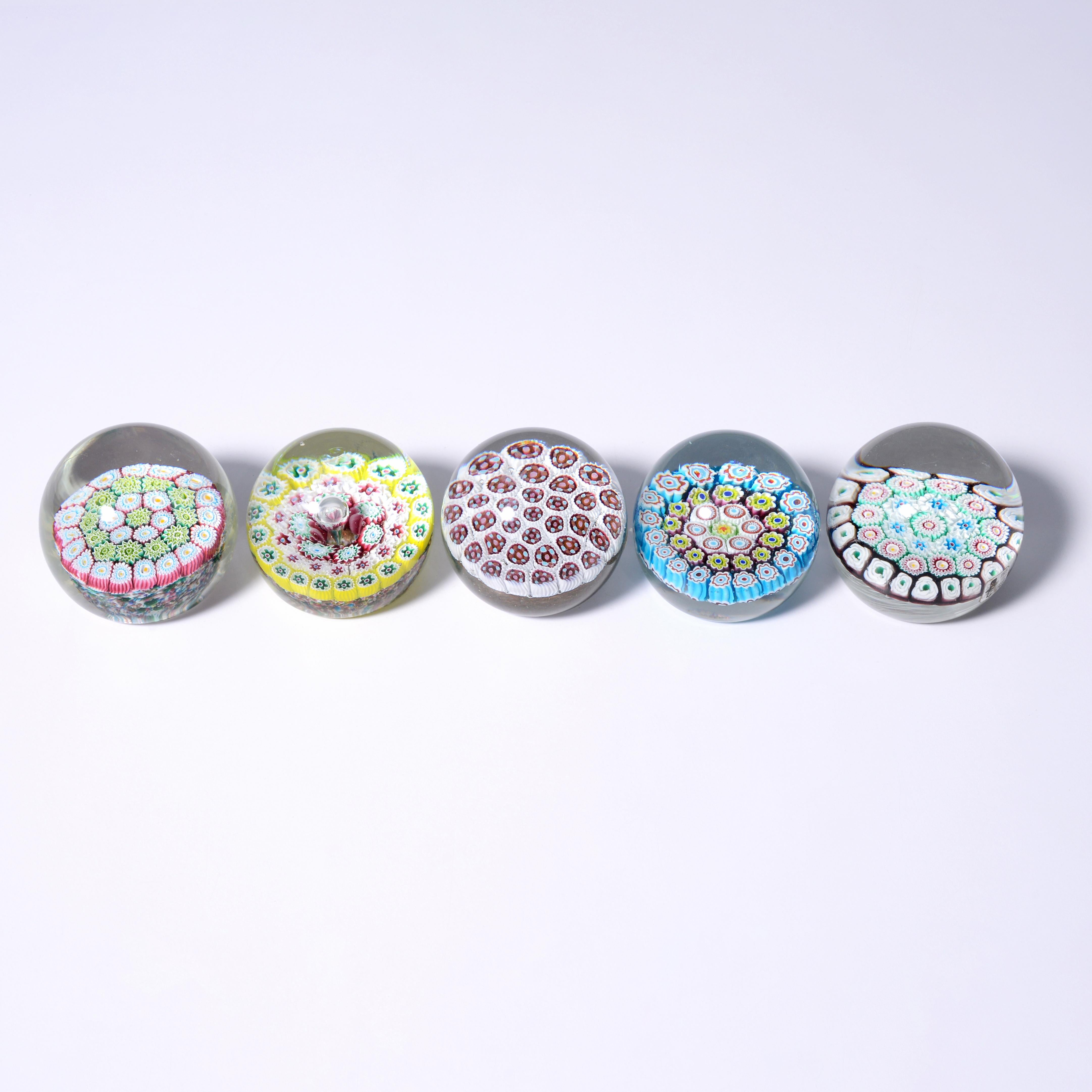 Fratelli Toso MILLEFIORI Paperweights, Leslie Pina Collection For Sale 10