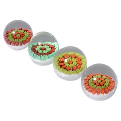 Fratelli Toso MILLEFIORI Paperweights, Leslie Pina Collection