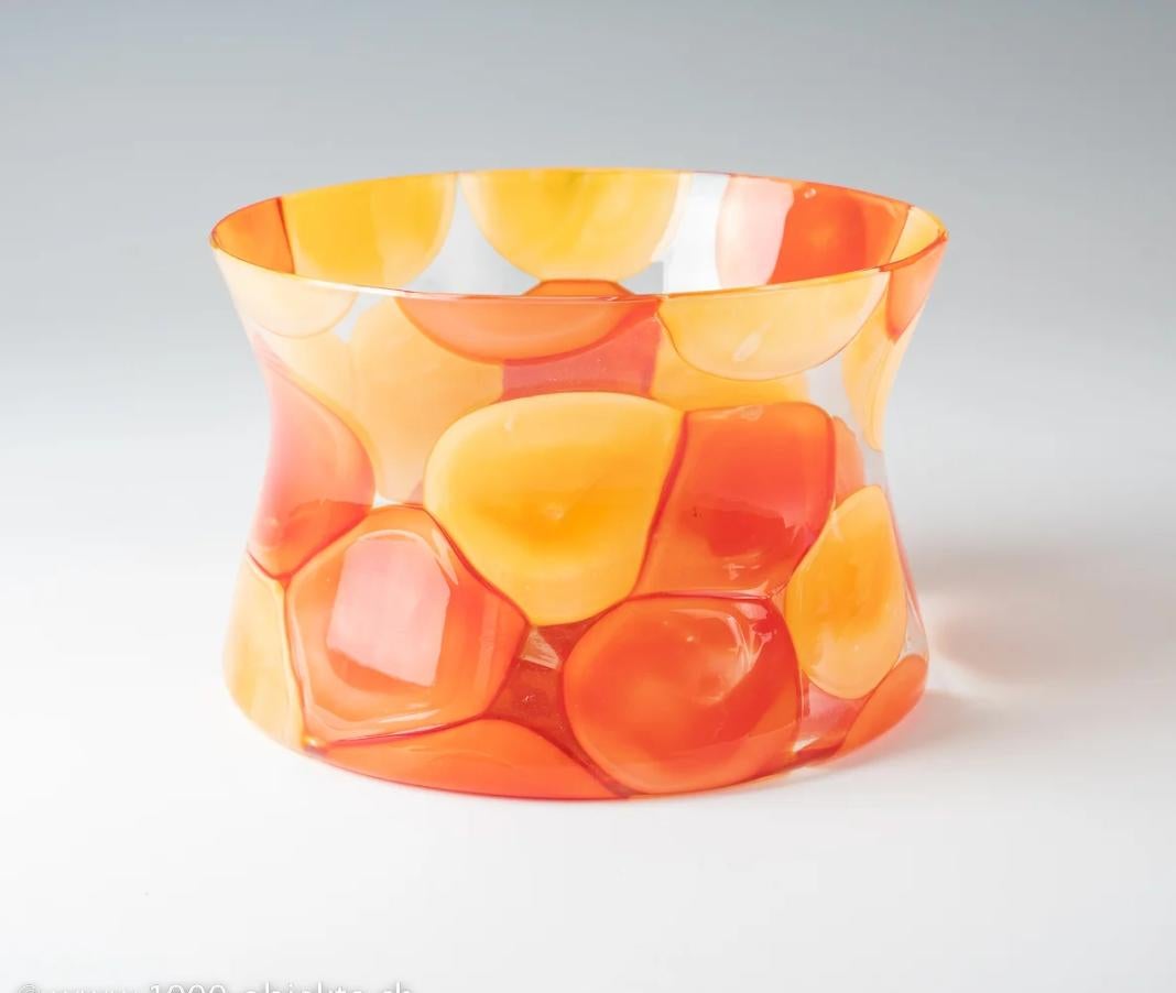 Fratelli Toso Ciotola a corsetto in vetro artistico di Murano In condizioni buone in vendita a Zurich, CH