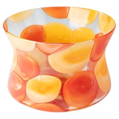 Fratelli Toso Murano art glass corset form bowl