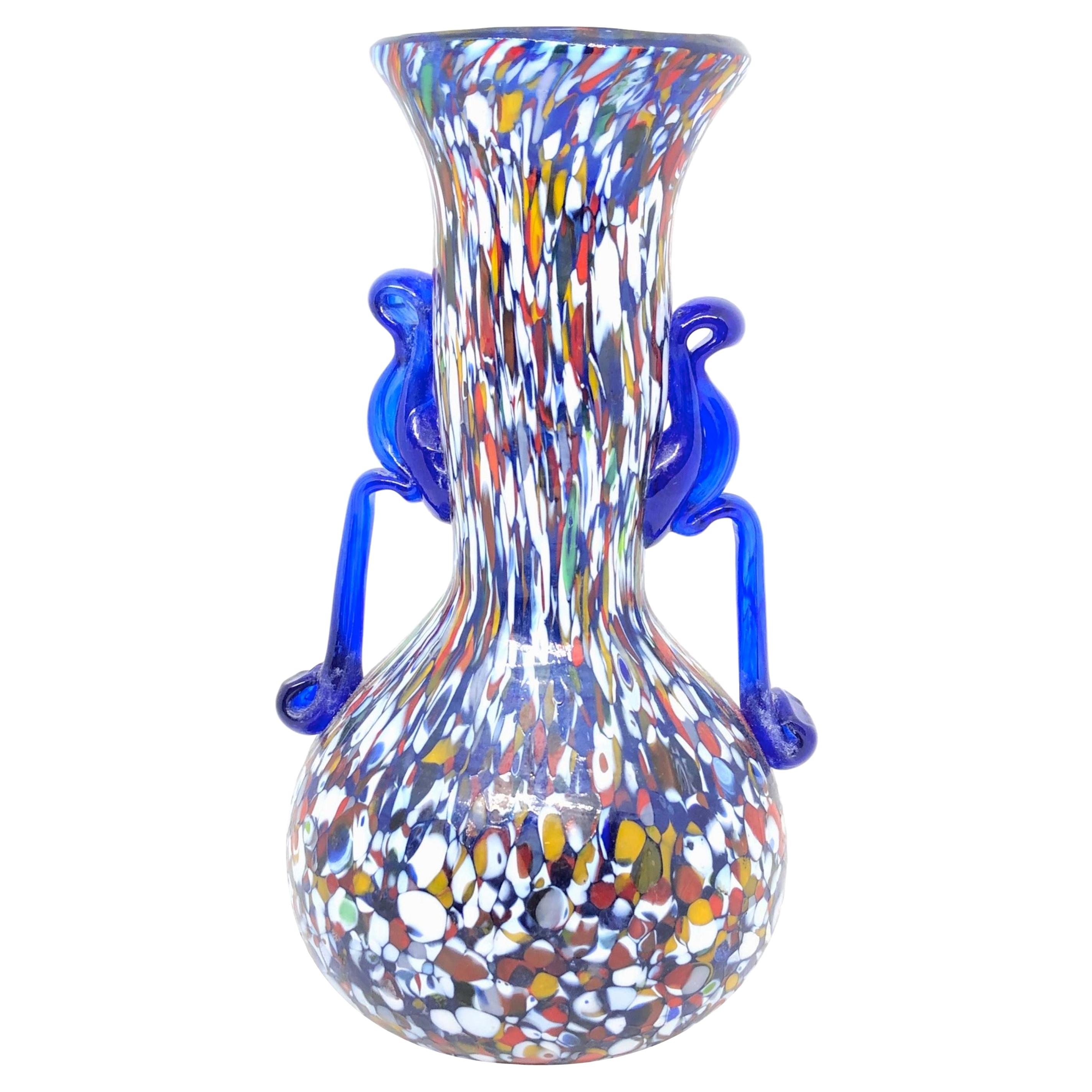 Fratelli Toso Murano Art Glass Neoclassical Urn Bud Vase, Italy, 1960s