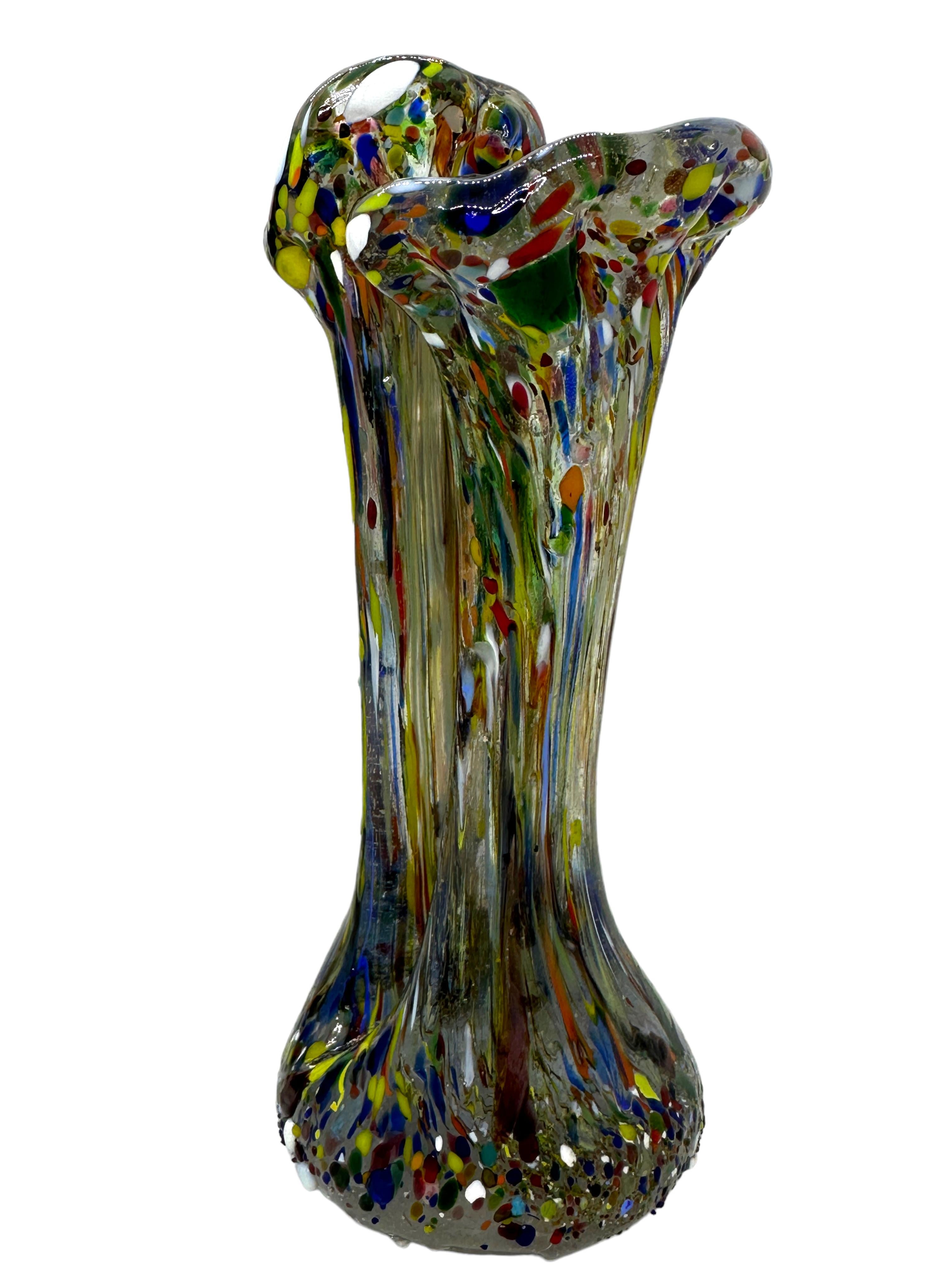 Neoklassizistische Vase aus Murano-Kunstglas von Fratelli Toso, Italien, 1960er Jahre (Italienisch) im Angebot