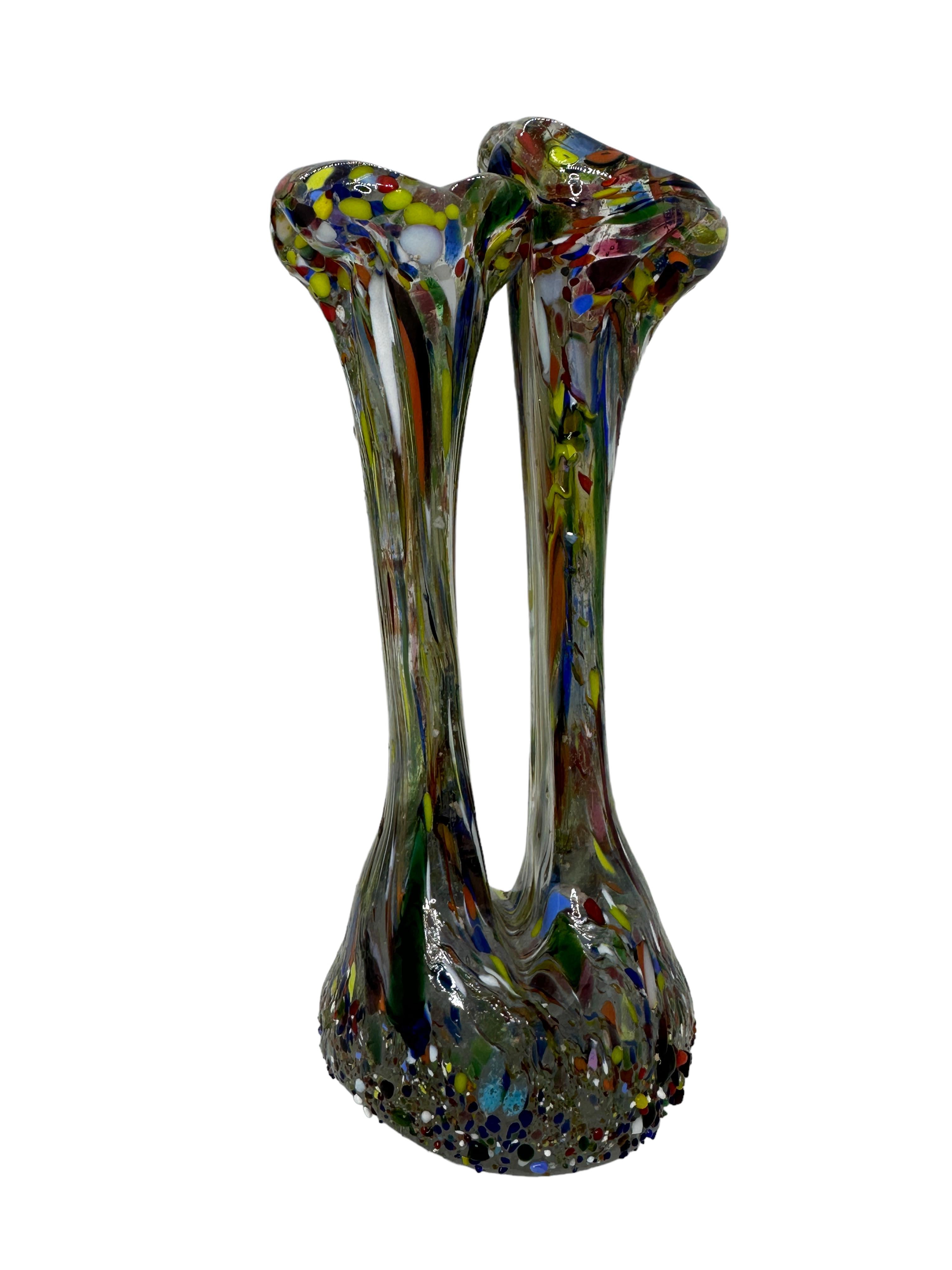 Fratelli Toso Murano Art Glass Neoclassical Vase, Italy, 1960s In Good Condition For Sale In Nuernberg, DE