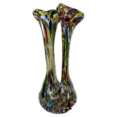 Fratelli Toso Murano Art Glass Neoclassical Vase, Italy, 1960s
