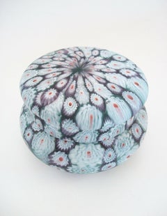 Fratelli Toso, Murano Glass Millefiori Lidded Box, Italy, Early 20th Century