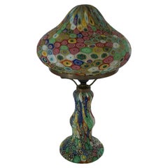 FRATELLI TOSO - Murano Glass Millefiori Table Lamp - Italy - Mid 20th Century FRATELLI TOSO - Murano Glass Millefiori Table Lamp - Italy - Mid 20th Century