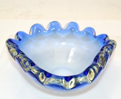 Fratelli Toso Murano Italian Art Glass Decorative Bowl