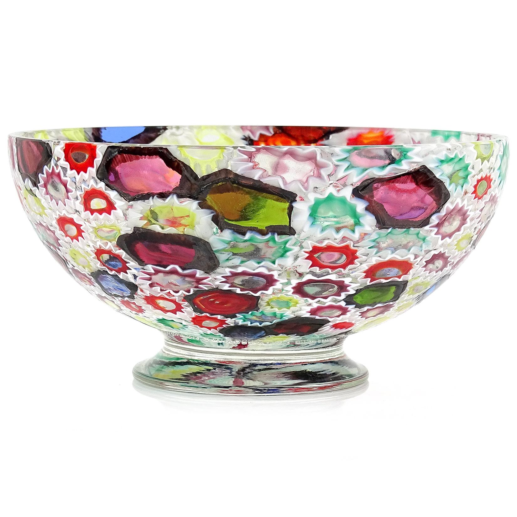 millefiori glass bowl