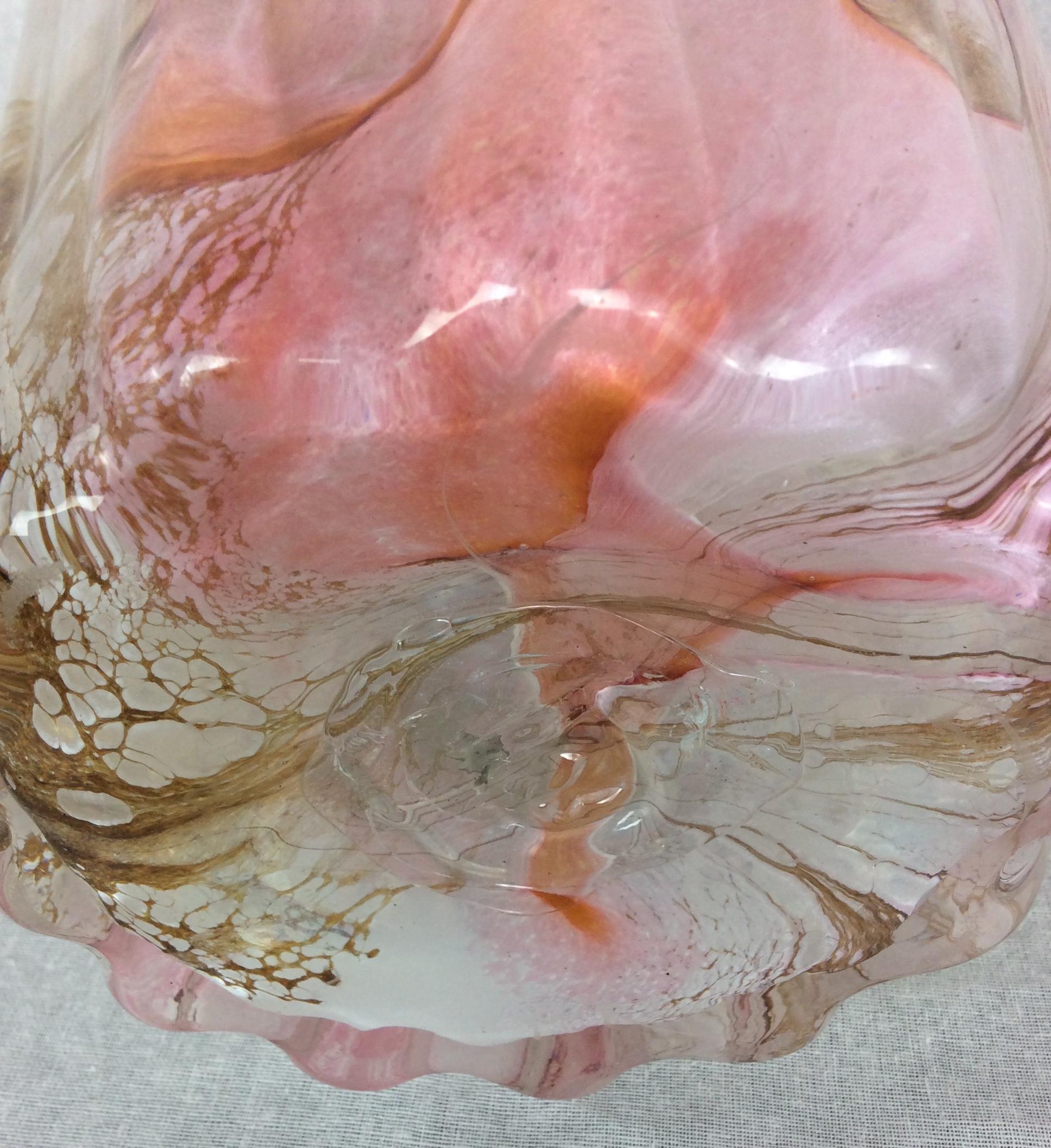 Fratelli Toso Murano Millefiori Italian Art Glass Sculptural Vase 1