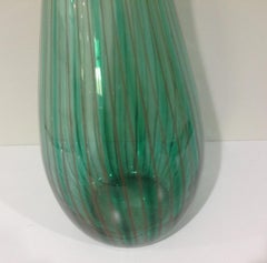 Fratelli Toso Murano Monumental Hand Blown Art Glass Vase