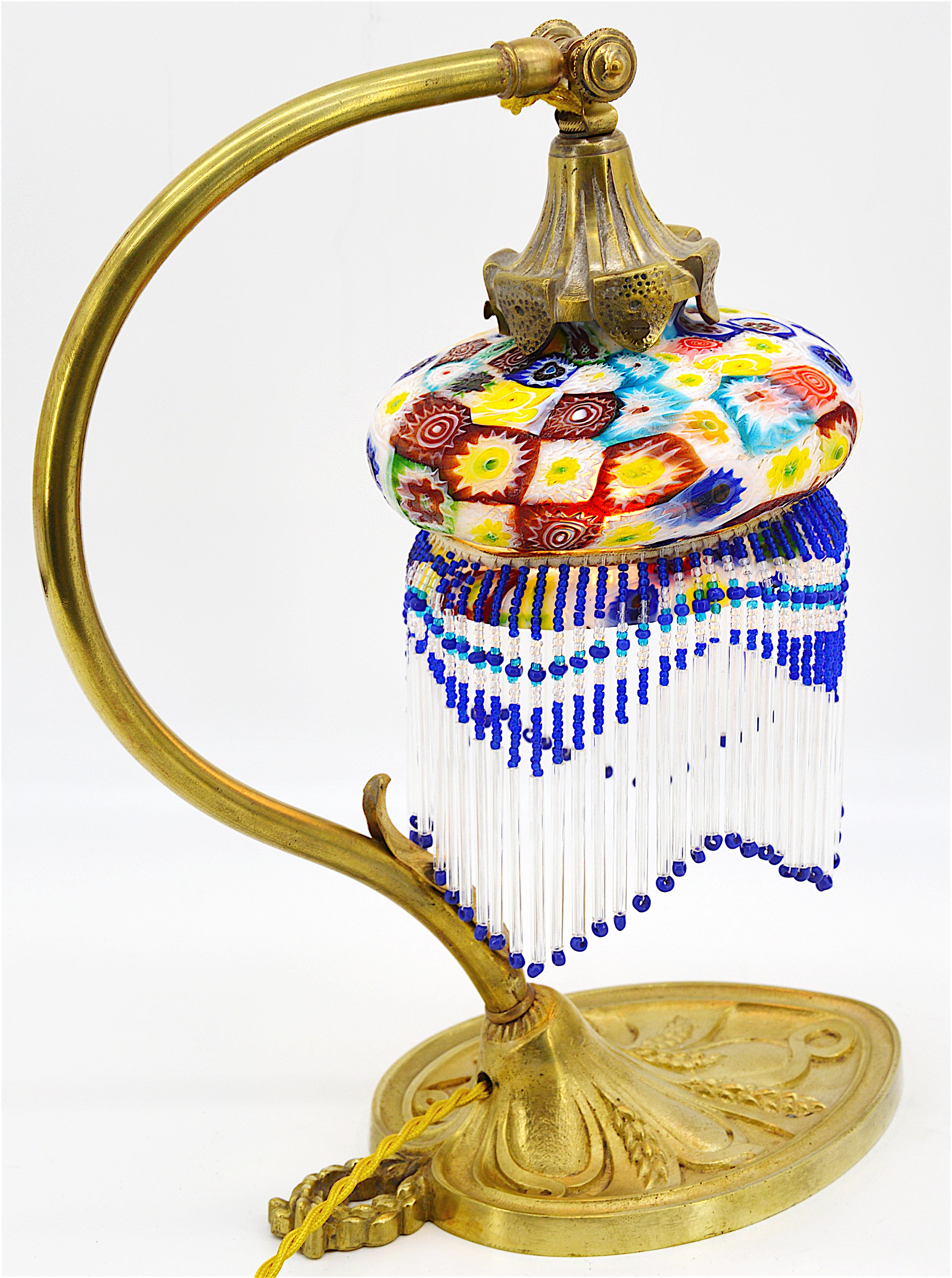 Tischlampe aus Murine von Fratelli Toso, 1900er-Jahre (Frühes 20. Jahrhundert) im Angebot