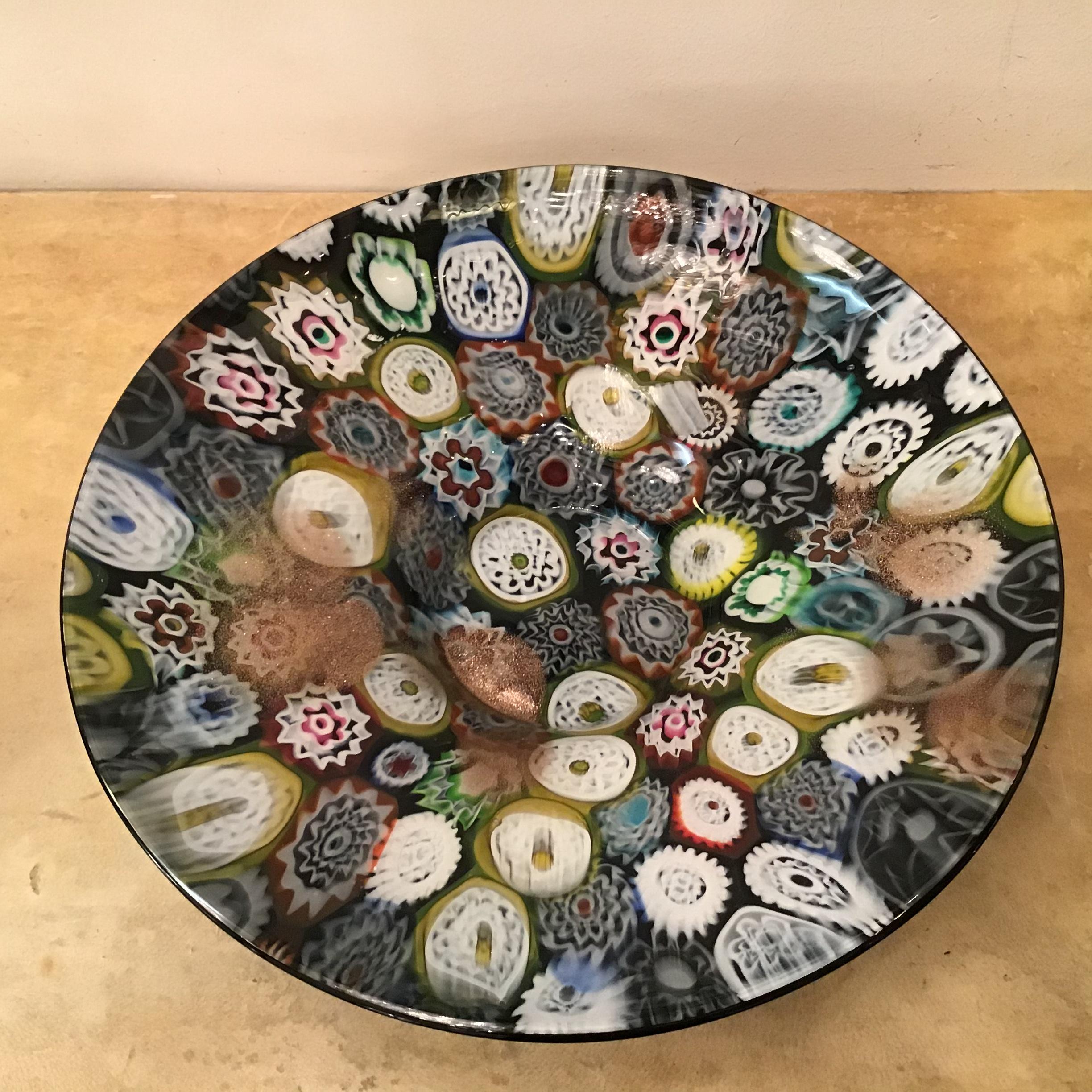 Other Fratelli Toso “Murrine” Centerpiece Murano Glass, 1955, Italy  For Sale