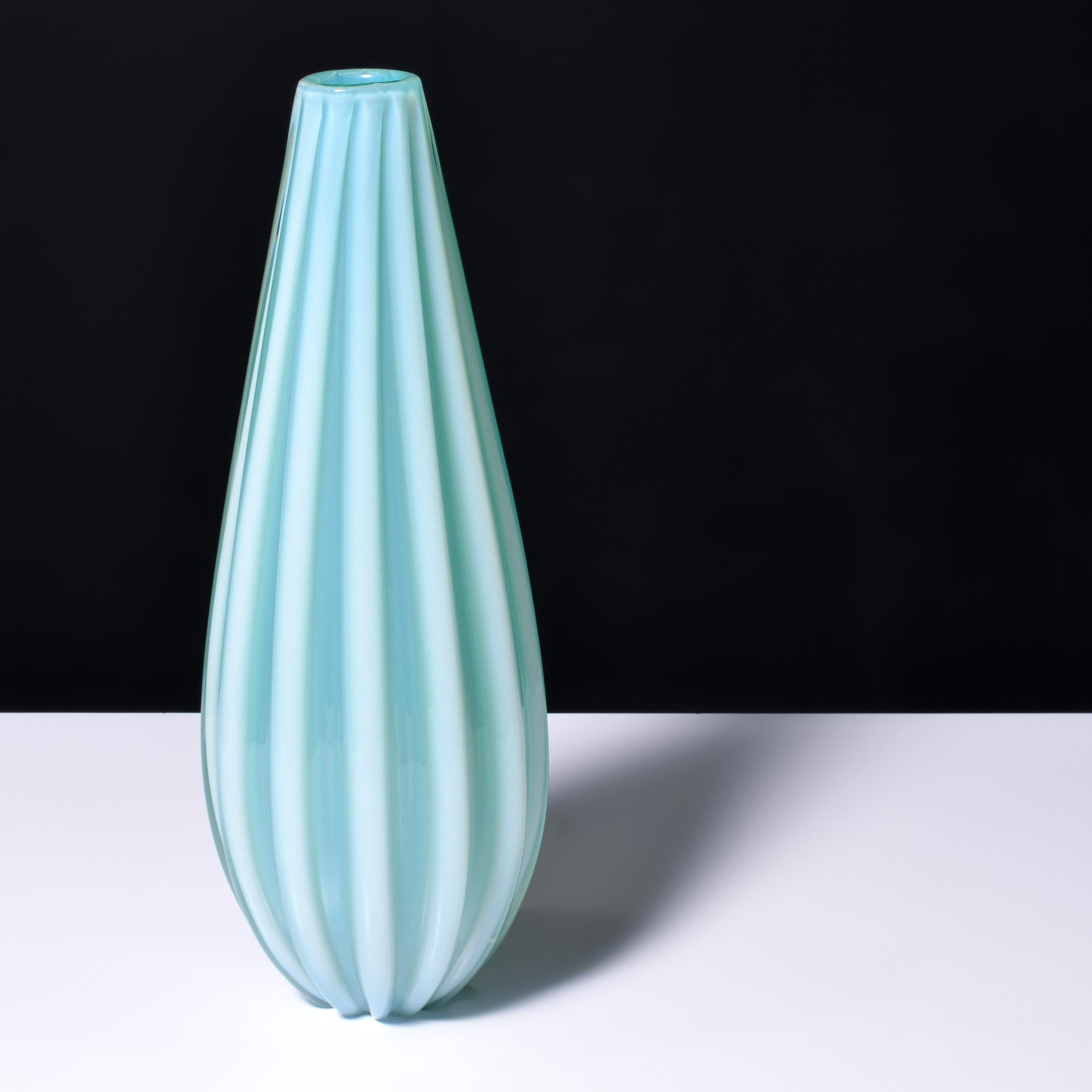 Mid-Century moderno Vaso OPALINO Fratelli Toso, 16.25 