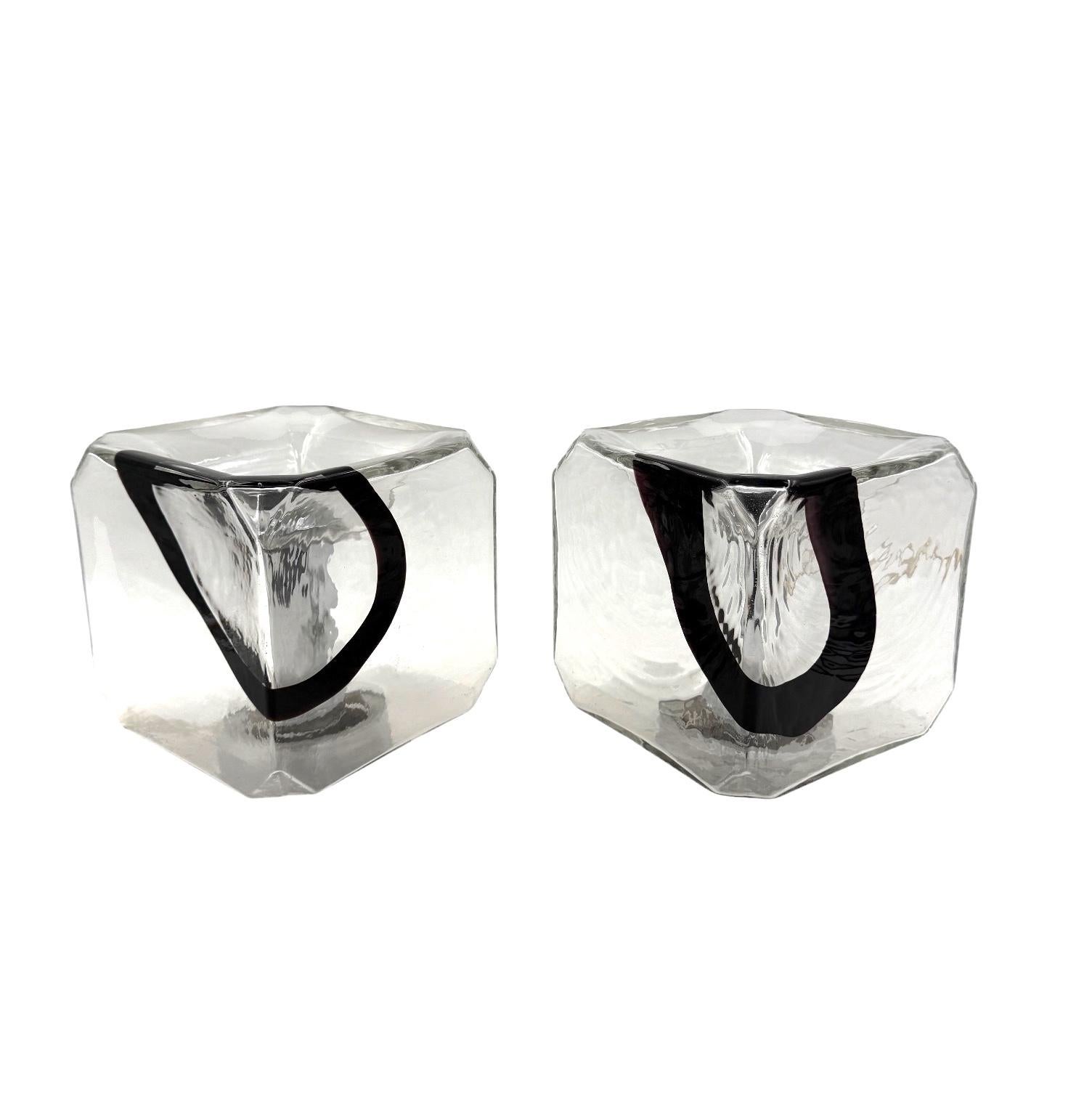Fratelli Toso, Pair of Murano blown glass lamps, F.lli Toso, Murano Italy 1970s For Sale 7