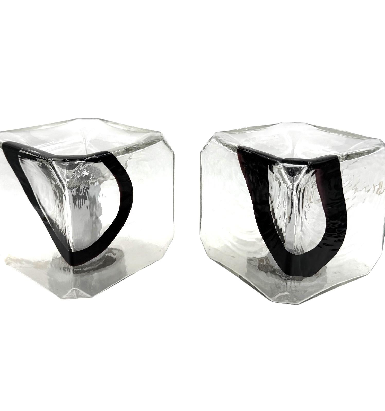 Fratelli Toso, Pair of Murano blown glass lamps, F.lli Toso, Murano Italy 1970s For Sale 9