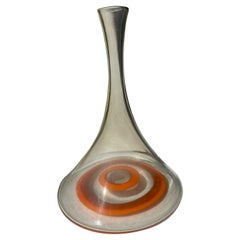Fratelli Toso Botella/Decantador/Base "Jarra" de cristal de Murano poco común, de Ermanno Toso